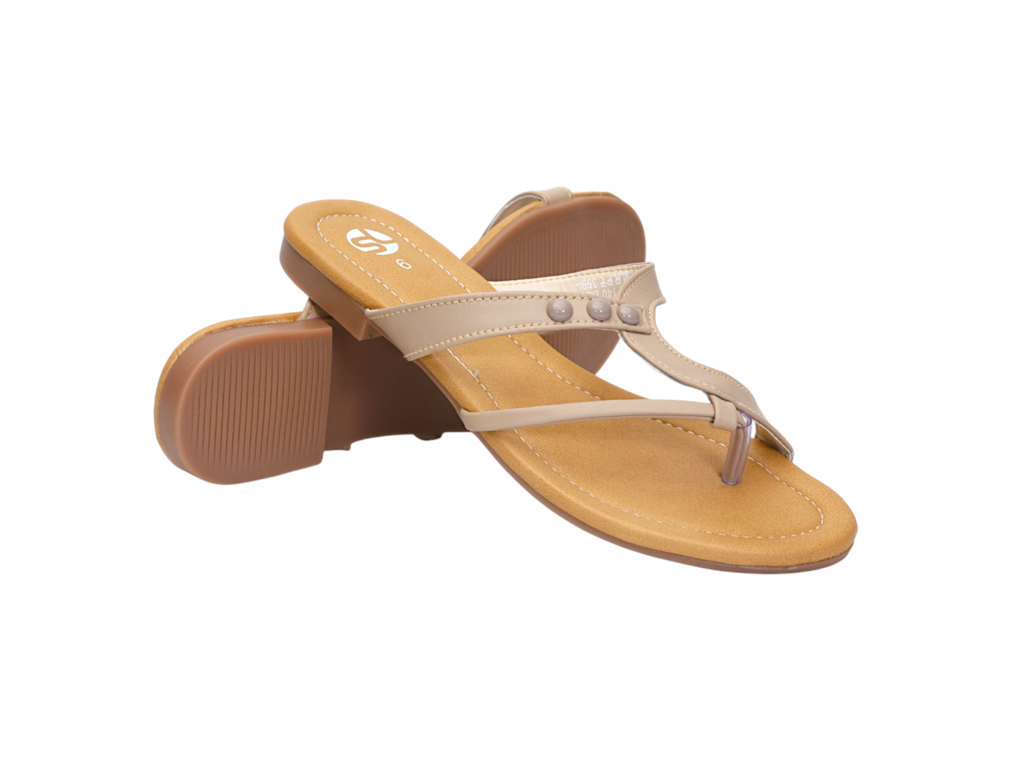 Wide Toe Flat Shoes Ladies Flat Chappal 577140
