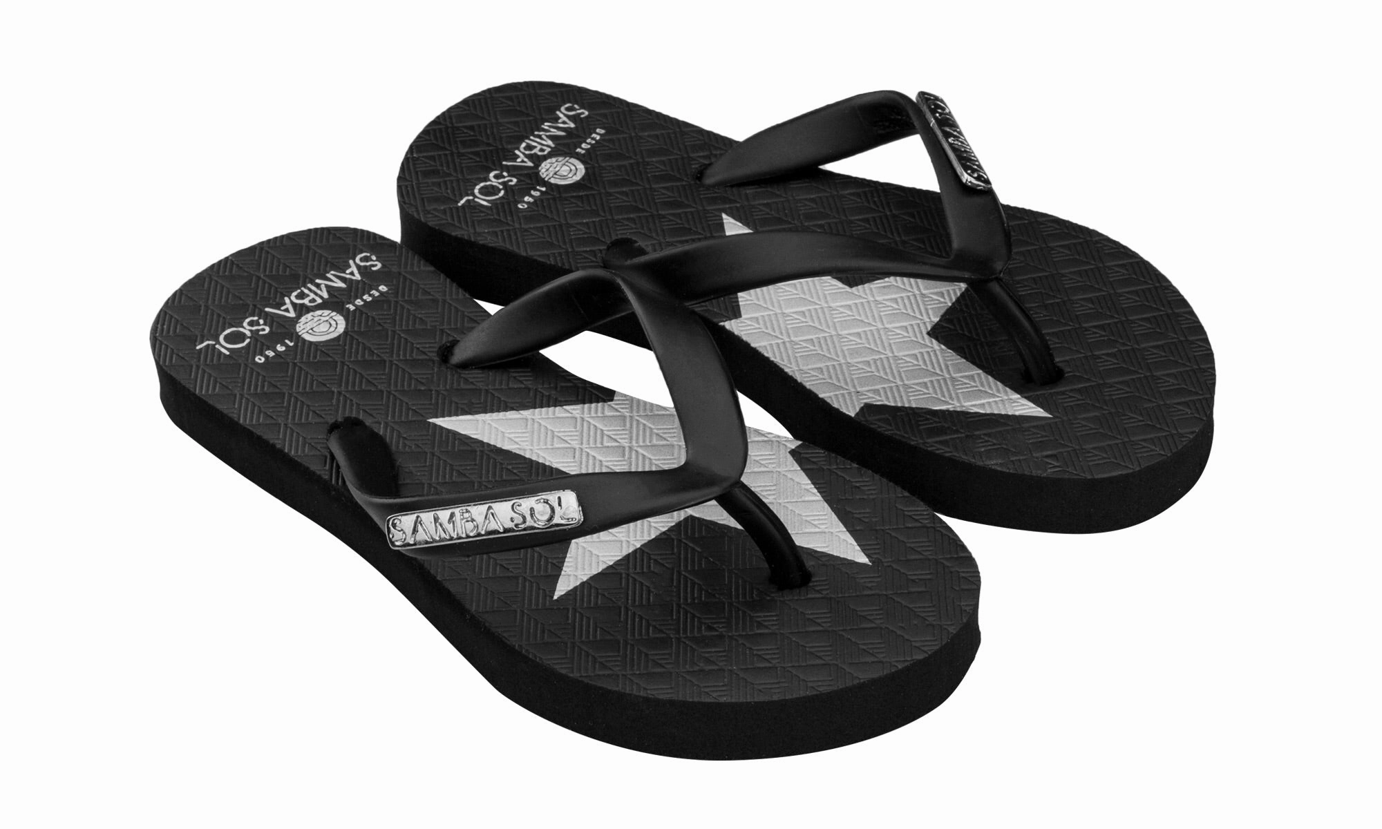 Fancy Flip Flops For Wedding Samba Sol Kid's Fashion Collection Flip Flops - Silver Star