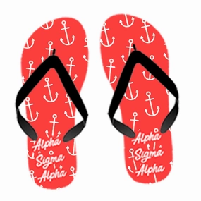 Custom Sorority Anchor Flip Flops - SBL100 - SUB Platform Flip Flops Wedding