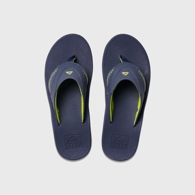 Reef Kids Fanning Flip Flops - Lime/Navy Flip Flops Footwear