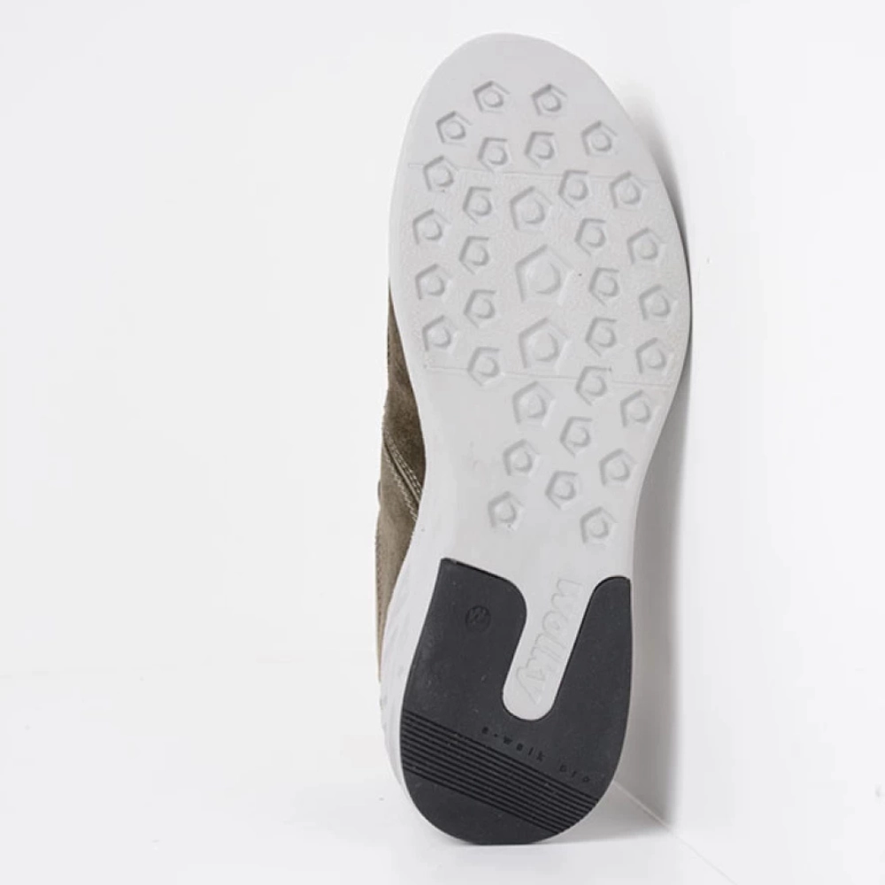 Strappy Platform High Heels Wolky Bounce Castor Grey Combi Leather Sneaker (Women's)