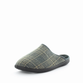 Moose Hide Slippers Panda Errol Men's Slippers - Grey Check