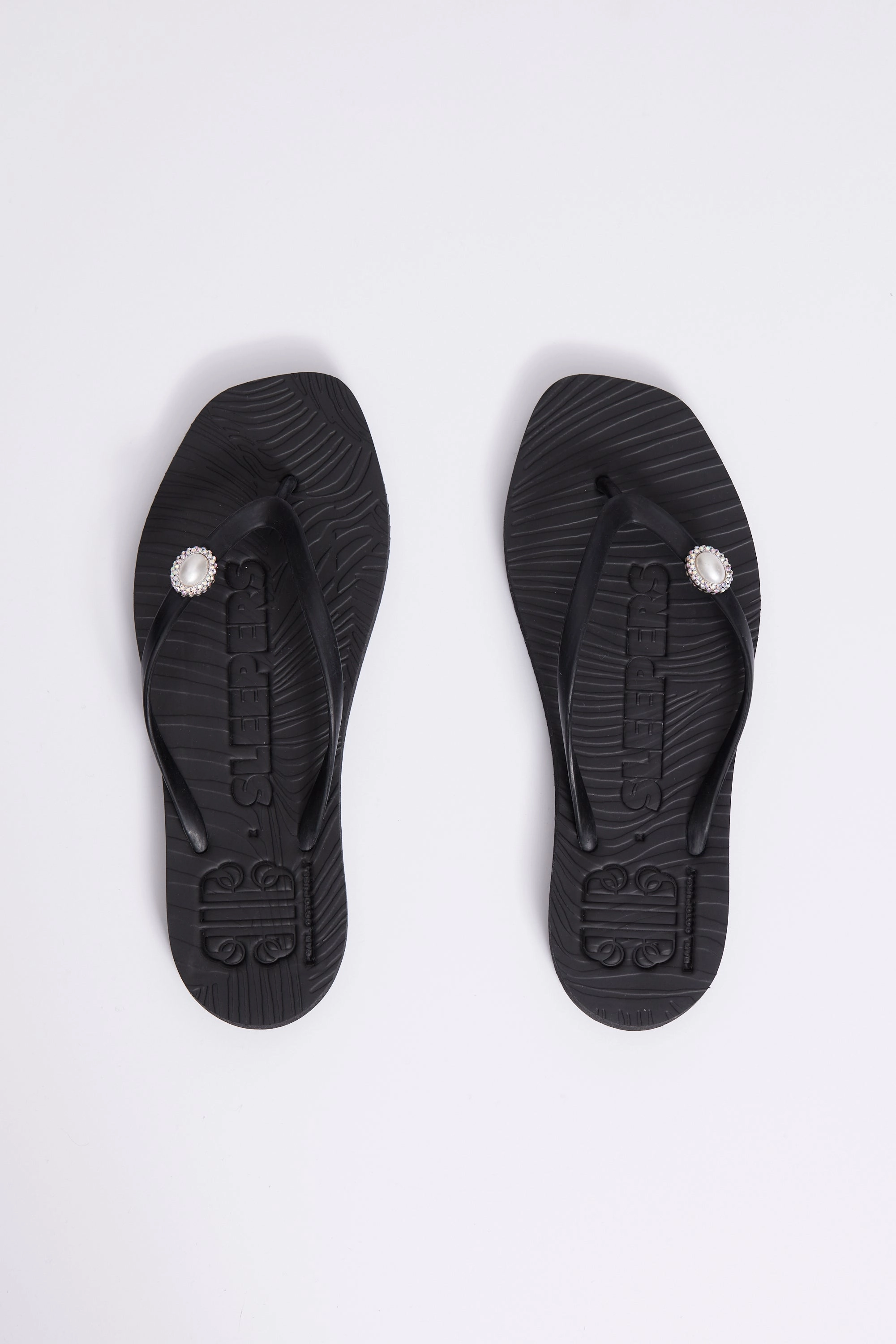 Most Comfy Flip Flops Pearl Octopuss.y x Sleepers Pearl Marseille Black
