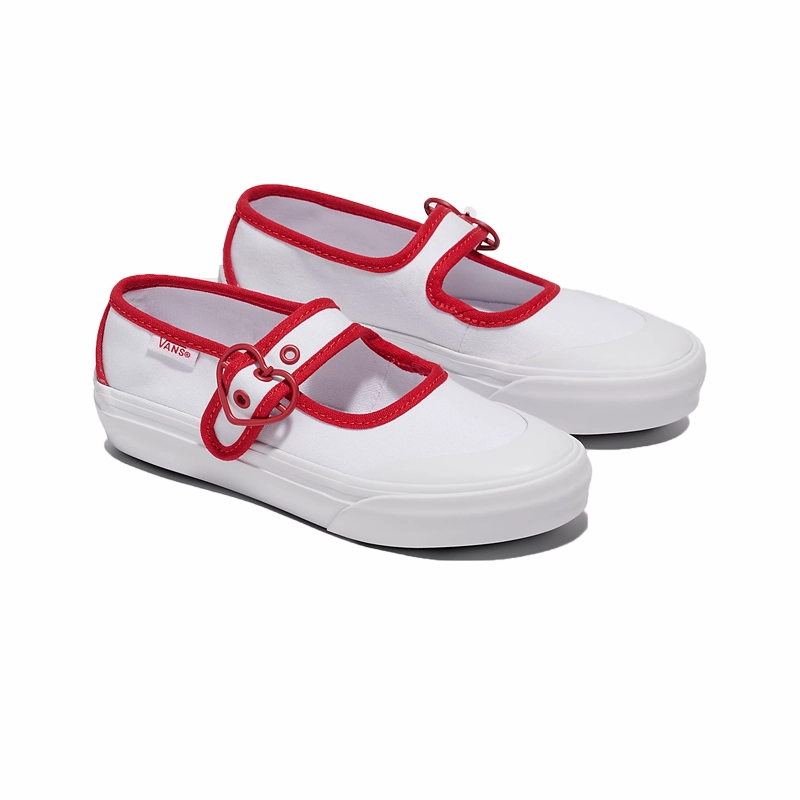Usa Made Snow Skate VANS - Mary Jane - Love Vans - True White/Red - Kids