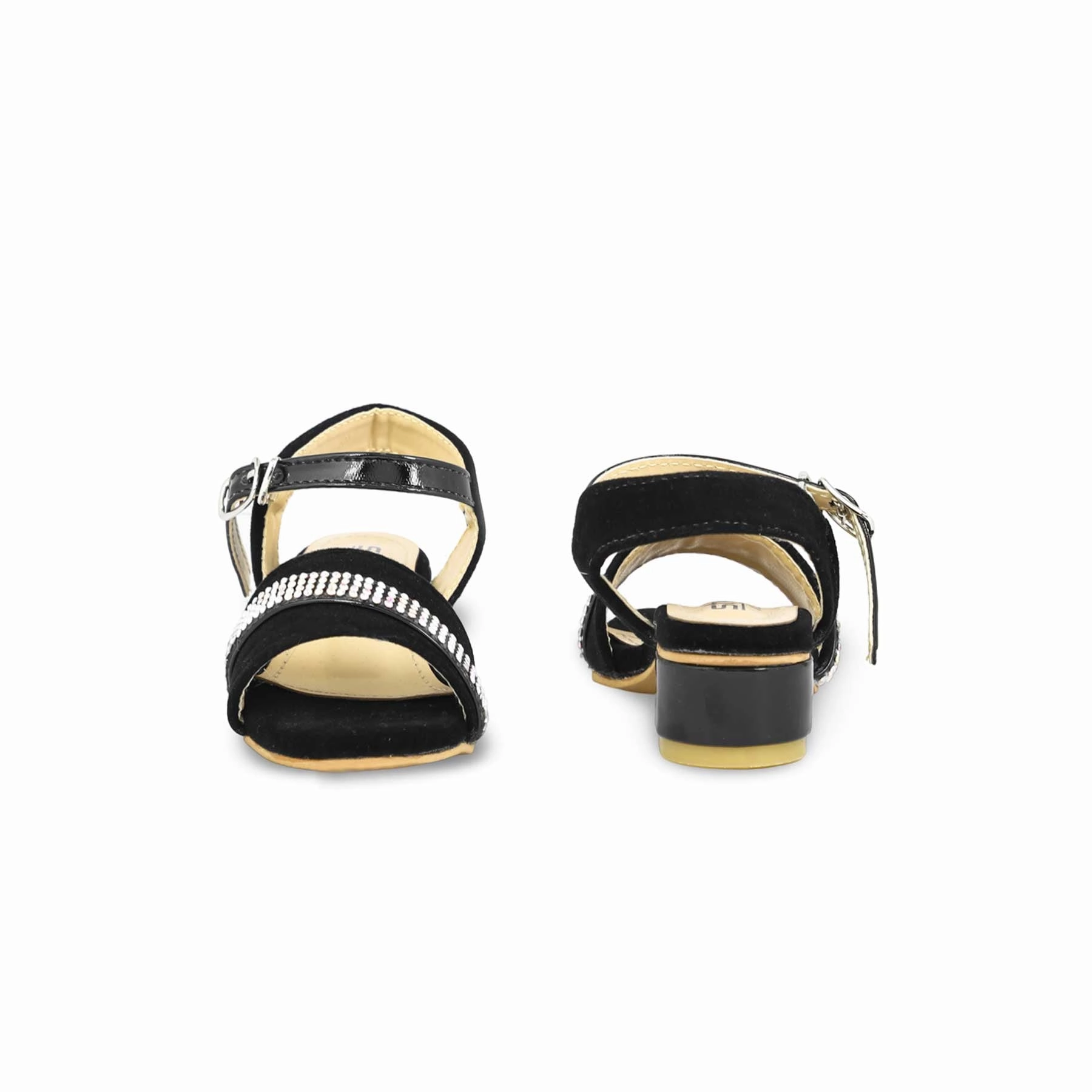 Girls Black Formal Sandal KD9925 Sandals Honeymoon