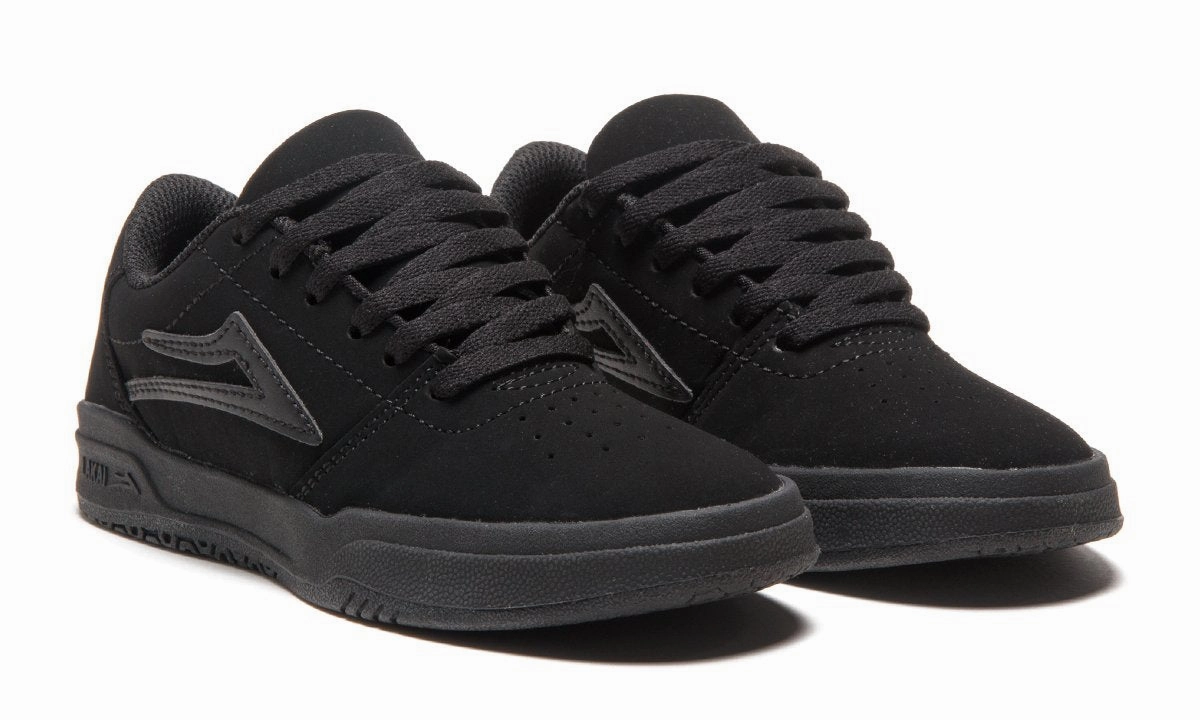 2013 Skate Shoes LAKAI KIDS BRIGHTON BLACK NUBUCK