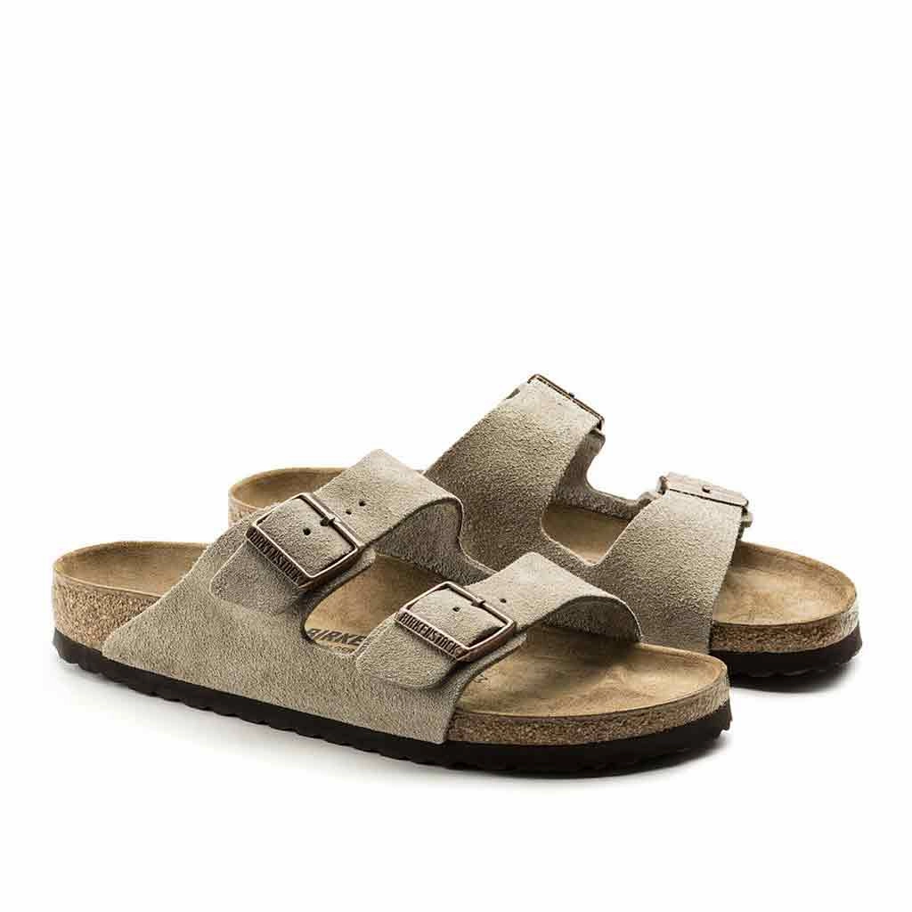 Birkenstock Arizona SFB Sandal for Women - Taupe Flat Shoes Bride
