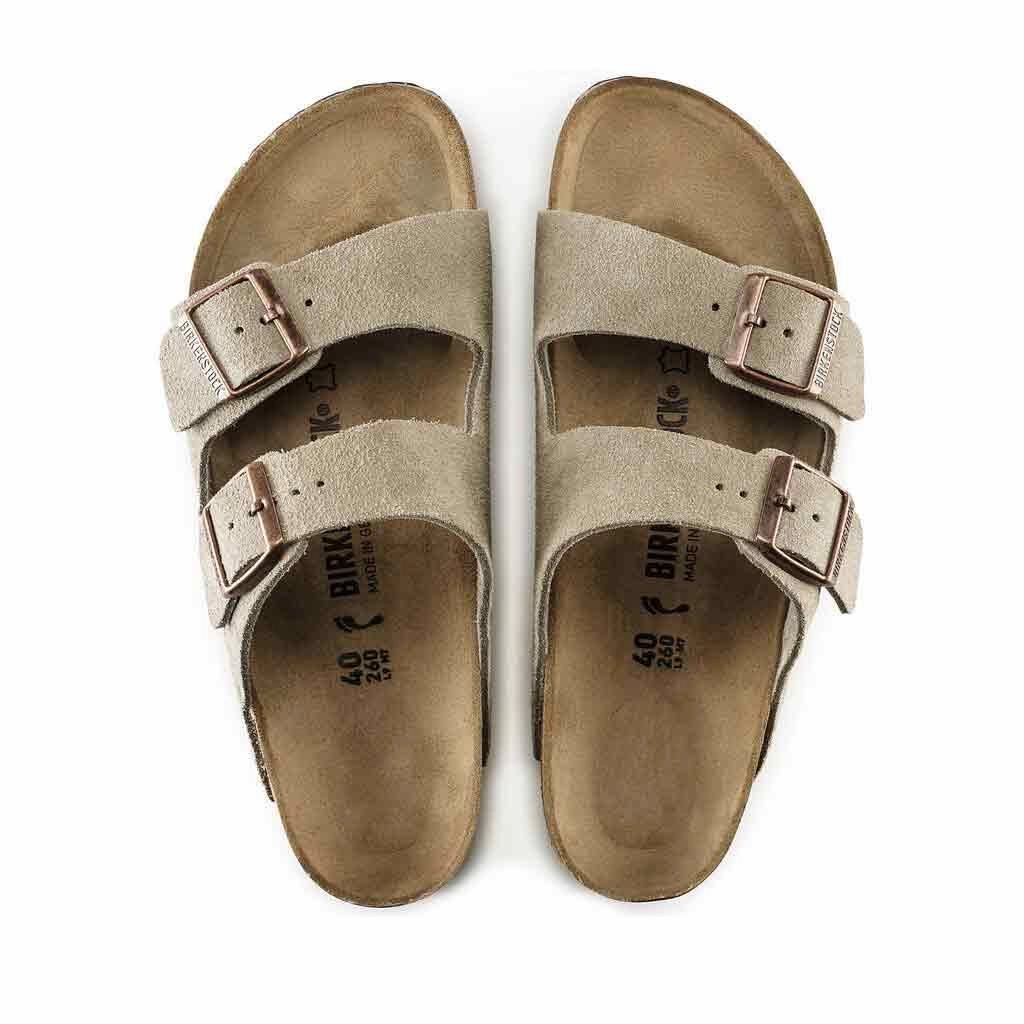 Birkenstock Arizona SFB Sandal for Women - Taupe Flat Elegant Shoes