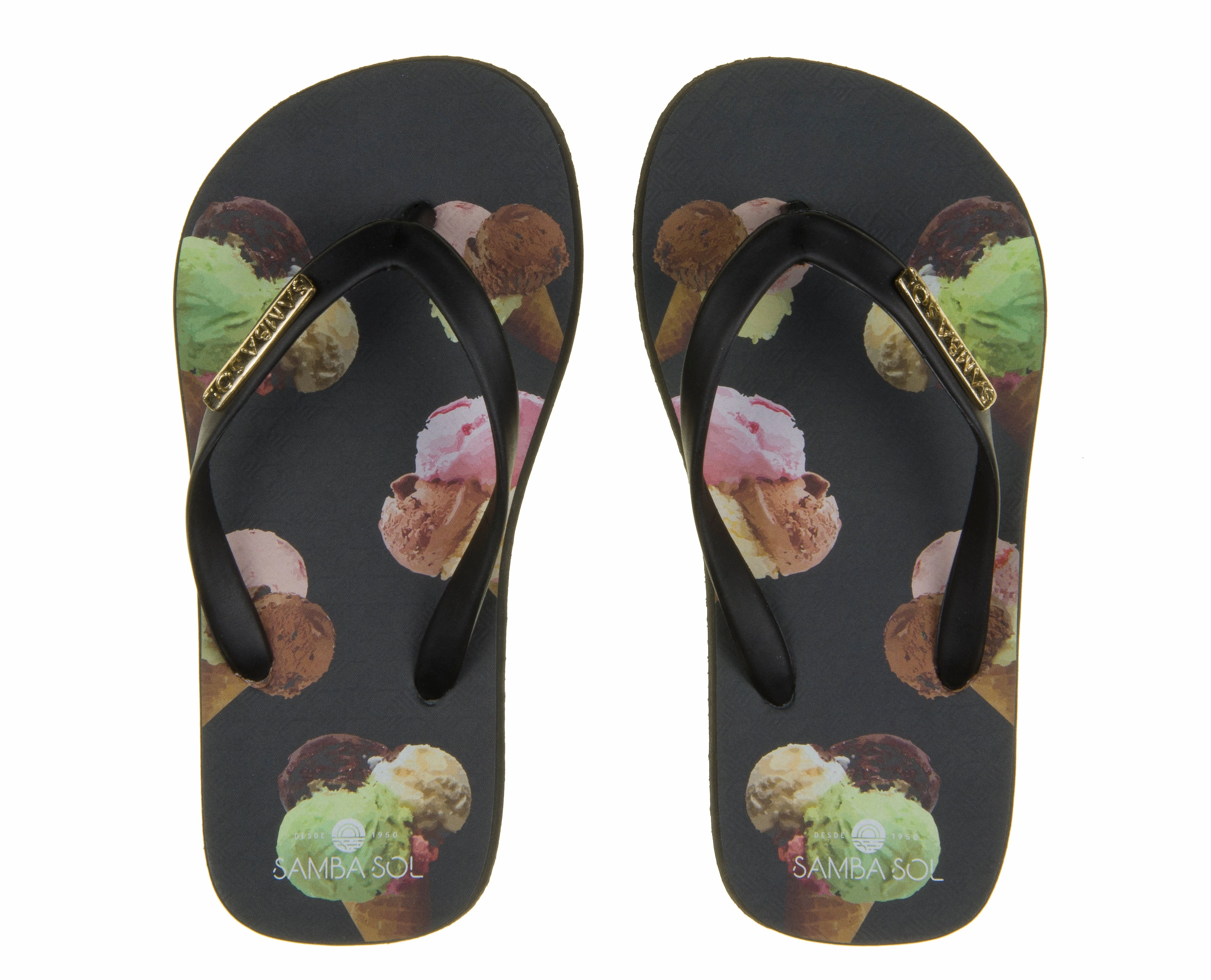 Native Flip Flops Samba Sol Kid's Fashion Collection Flip Flops - Ice Cream