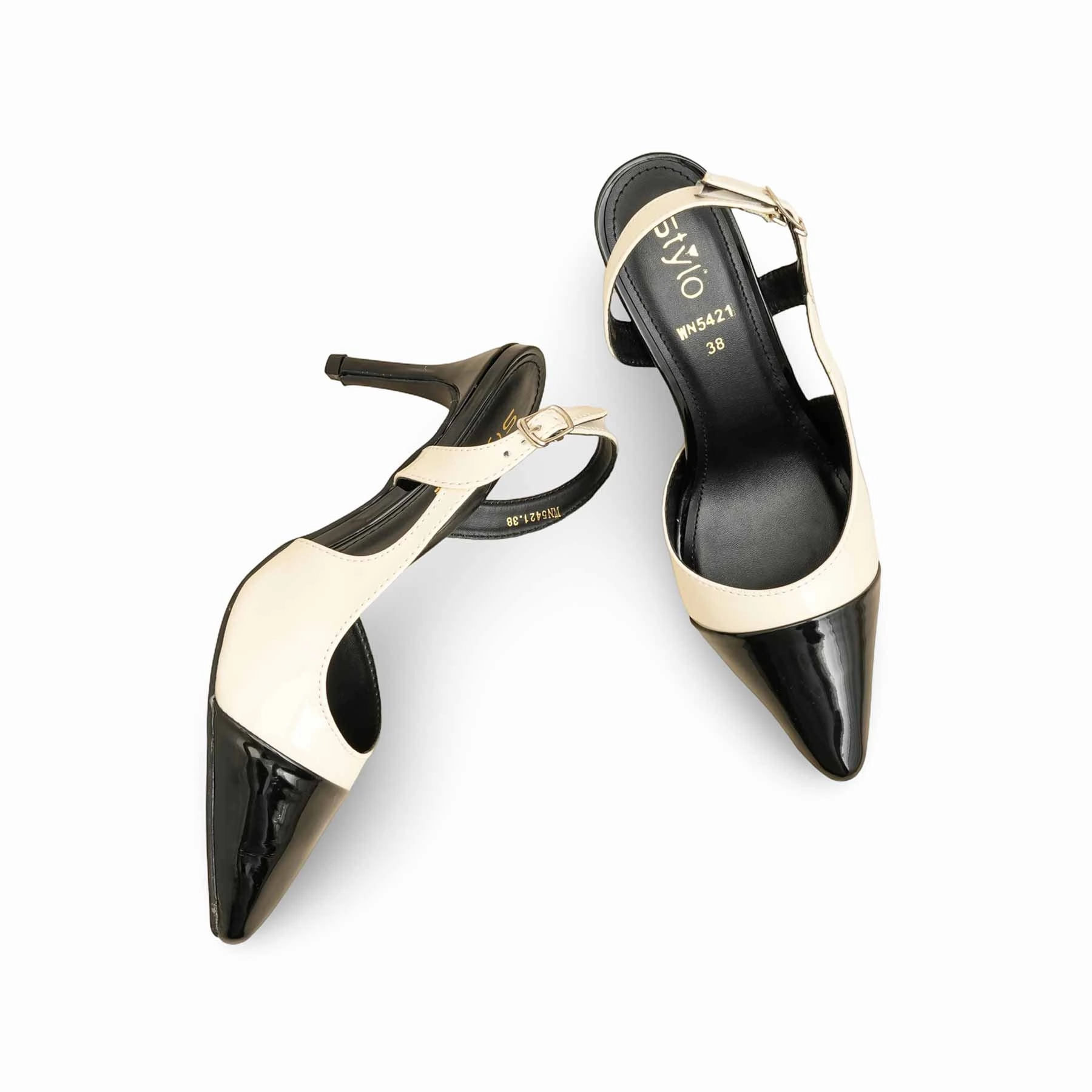 High Heels Outfit Off White Back Open For Women WN5421