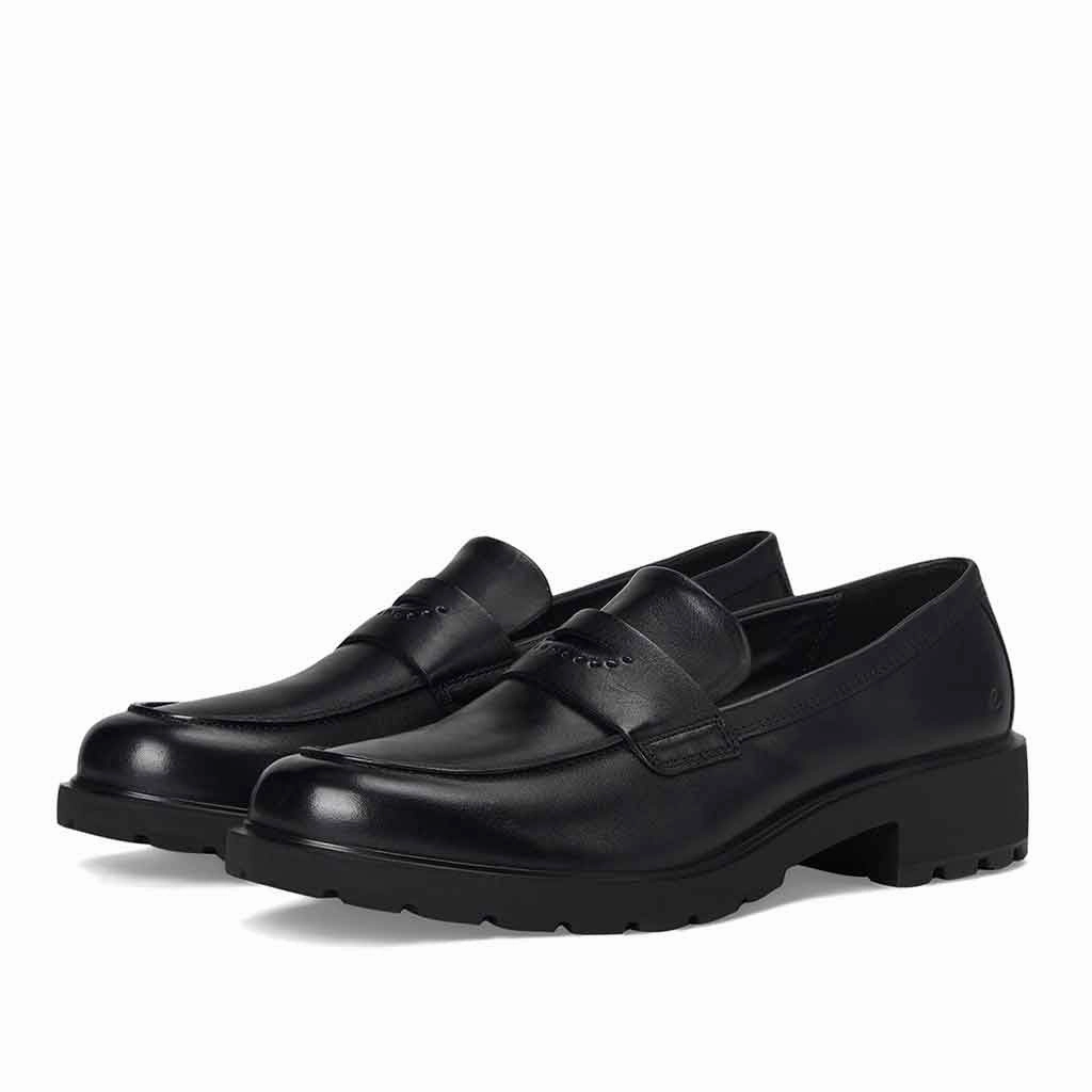 Metropole Classic Black Loafer Flat Vs Angled Shoe Shelves