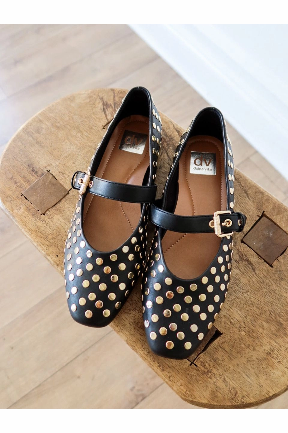 Mulaney Studded Flats Wide Shoes Flat Feet