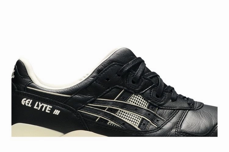 Asics Running Shoes Wide Width ASICS Gel-Lyte III Black Leather