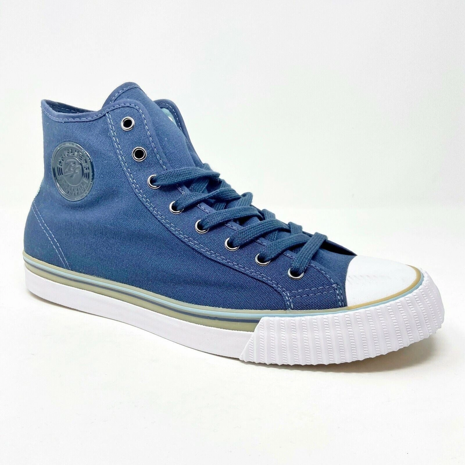 Casual Shoes For Linen Pants PF Flyers Center Hi Reiss Navy Blue White Mens Casual Shoes Sneakers PM11CH2C