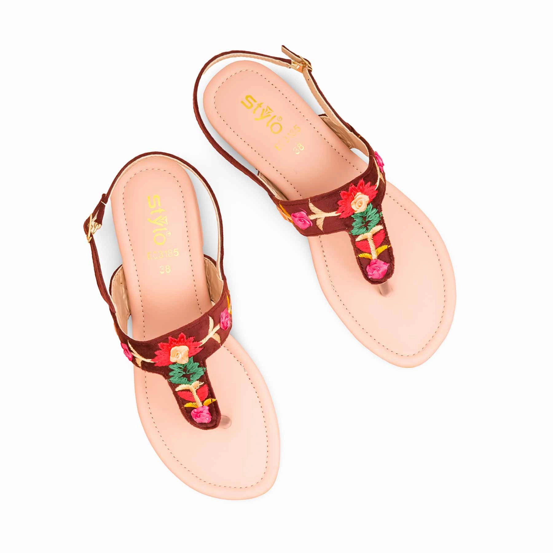 Natural Sandals Pink Formal Sandal For Women EC3185