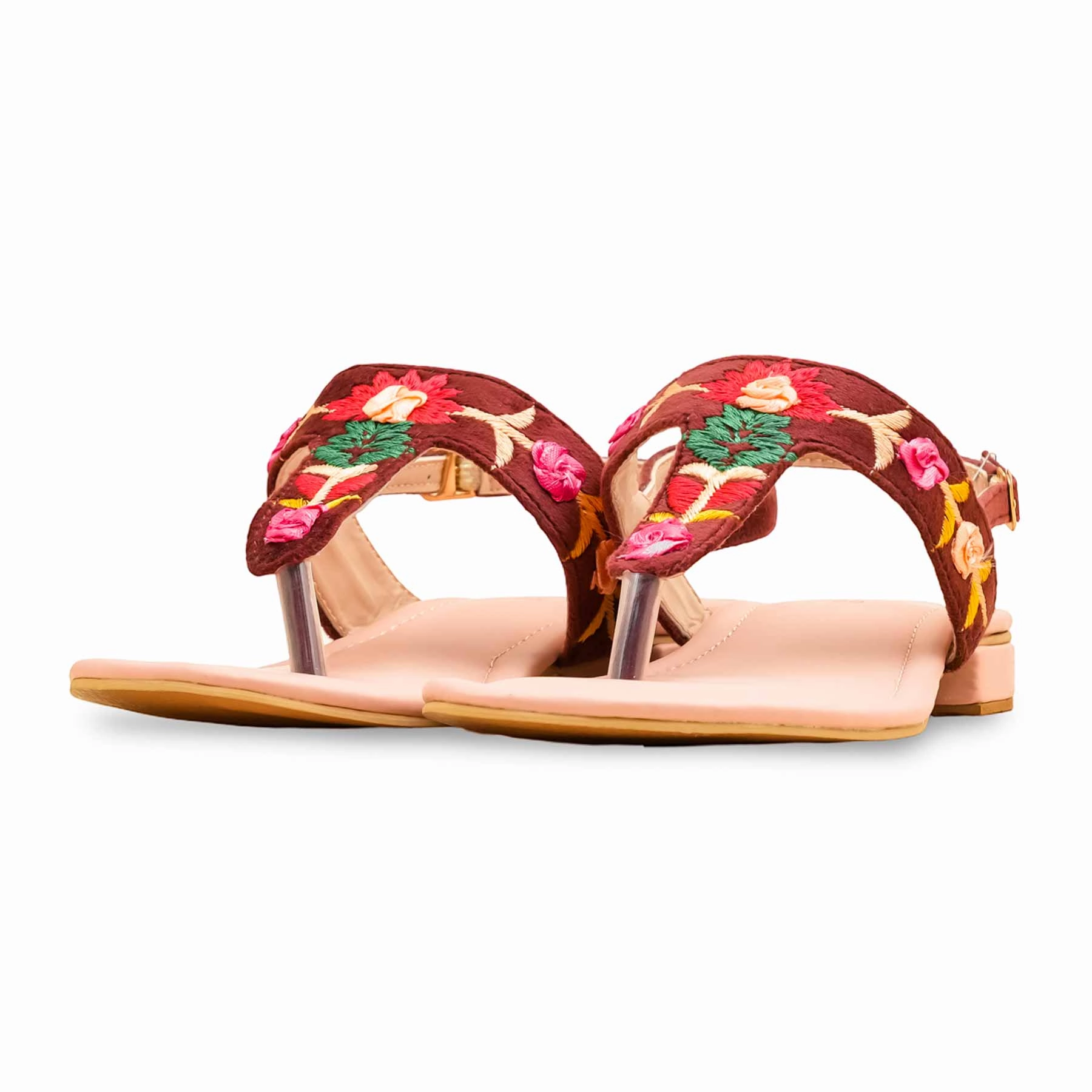 Pink Formal Sandal For Women EC3185 Miami Toe Loop Sandals