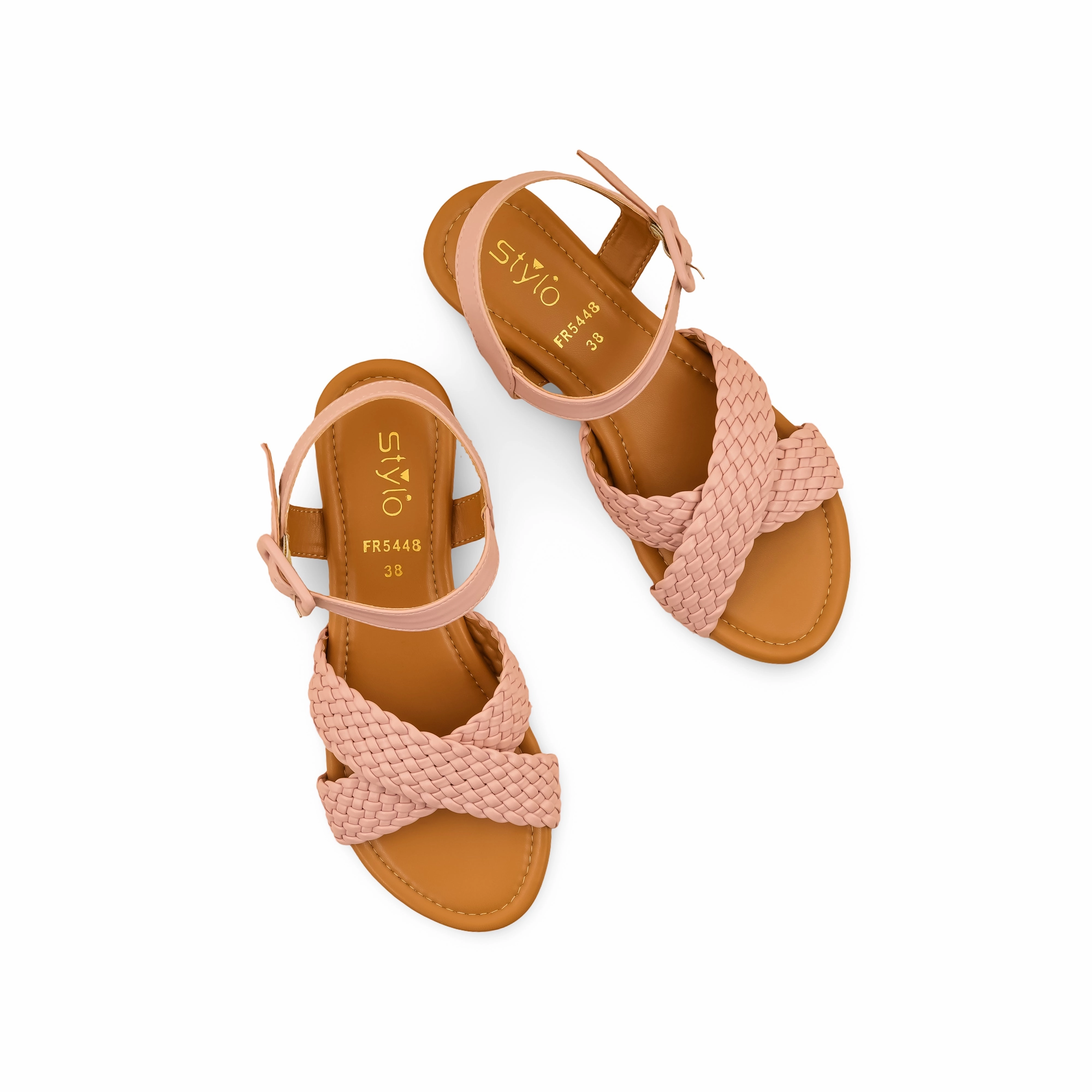 Back Strap Sandals Pink Formal Women Sandal FR5448