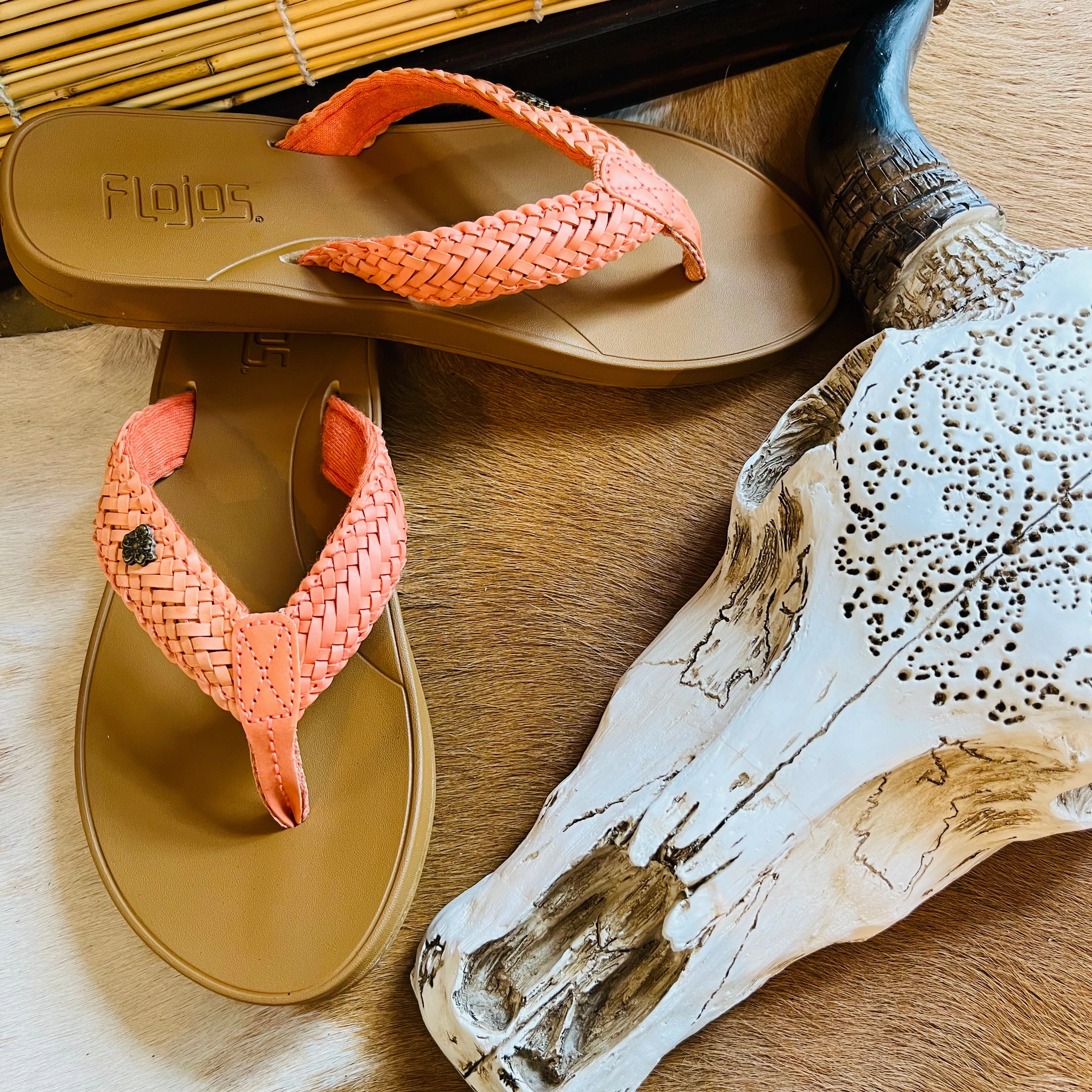 166 CORAL WAVERLY FLOJOS Best Place To Get Flip Flops