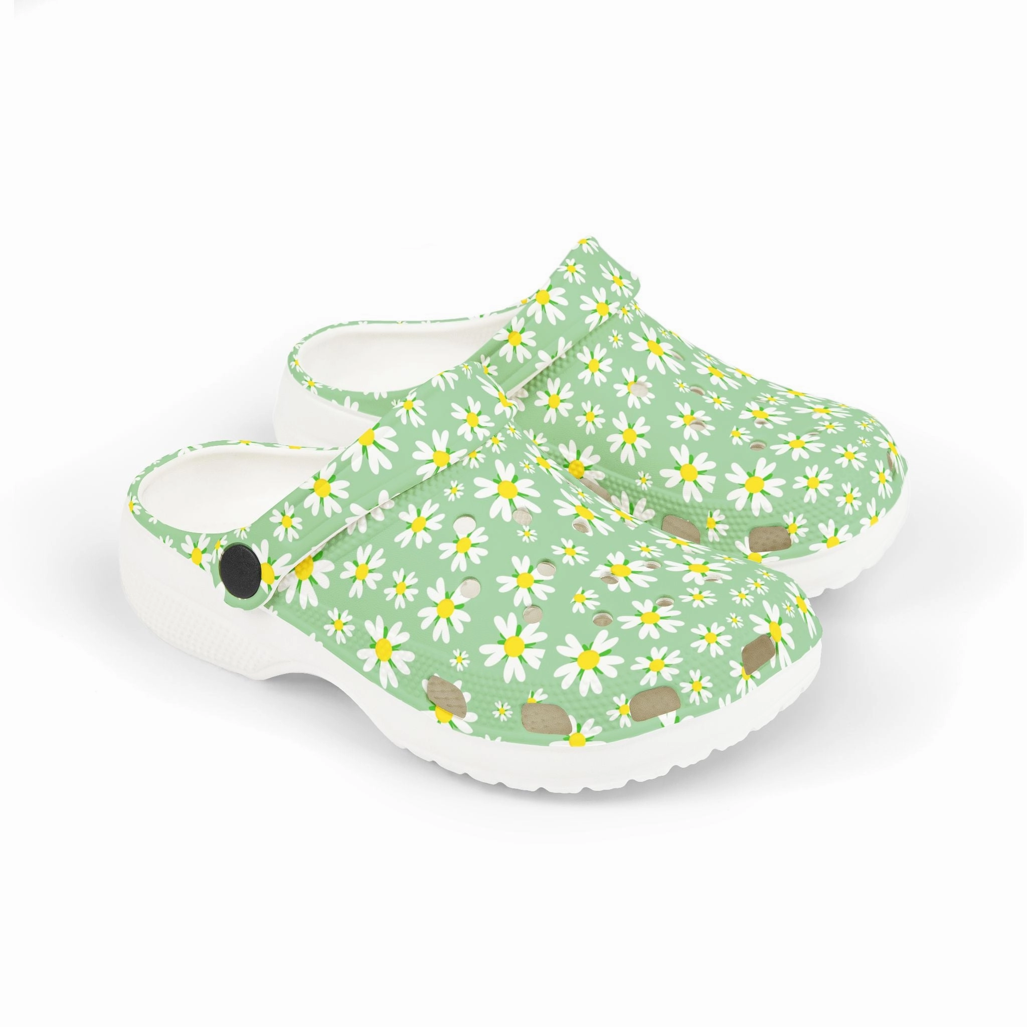 Godfather Slippers Kids' Floral Print EVA Clogs - Comfortable Garden Shoes, Summer Footwear, Playtime Slippers, Flowers Design, Spring Fashion