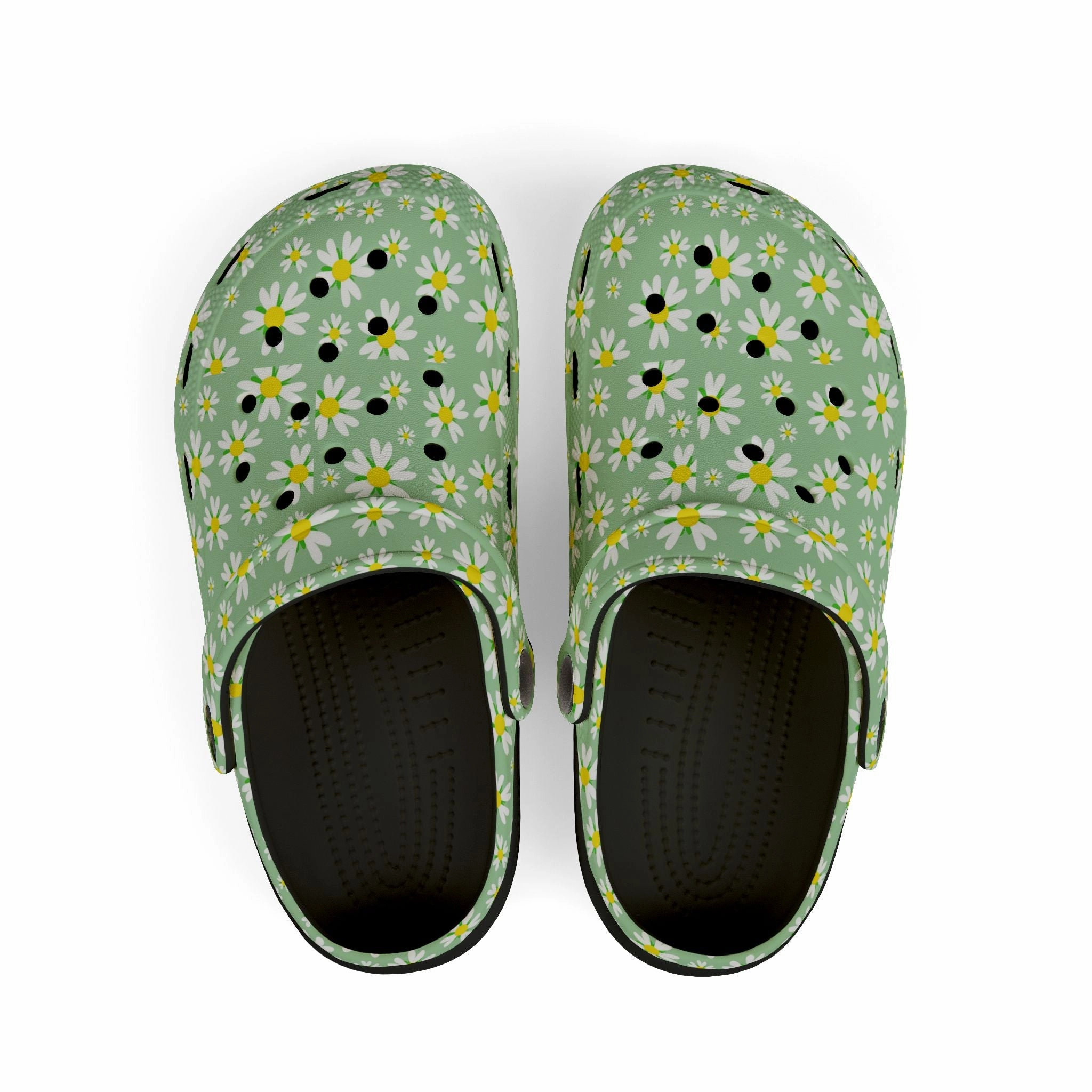 Bebe Fuzzy Slippers Kids' Floral Print EVA Clogs - Comfortable Garden Shoes, Summer Footwear, Playtime Slippers, Flowers Design, Spring Fashion