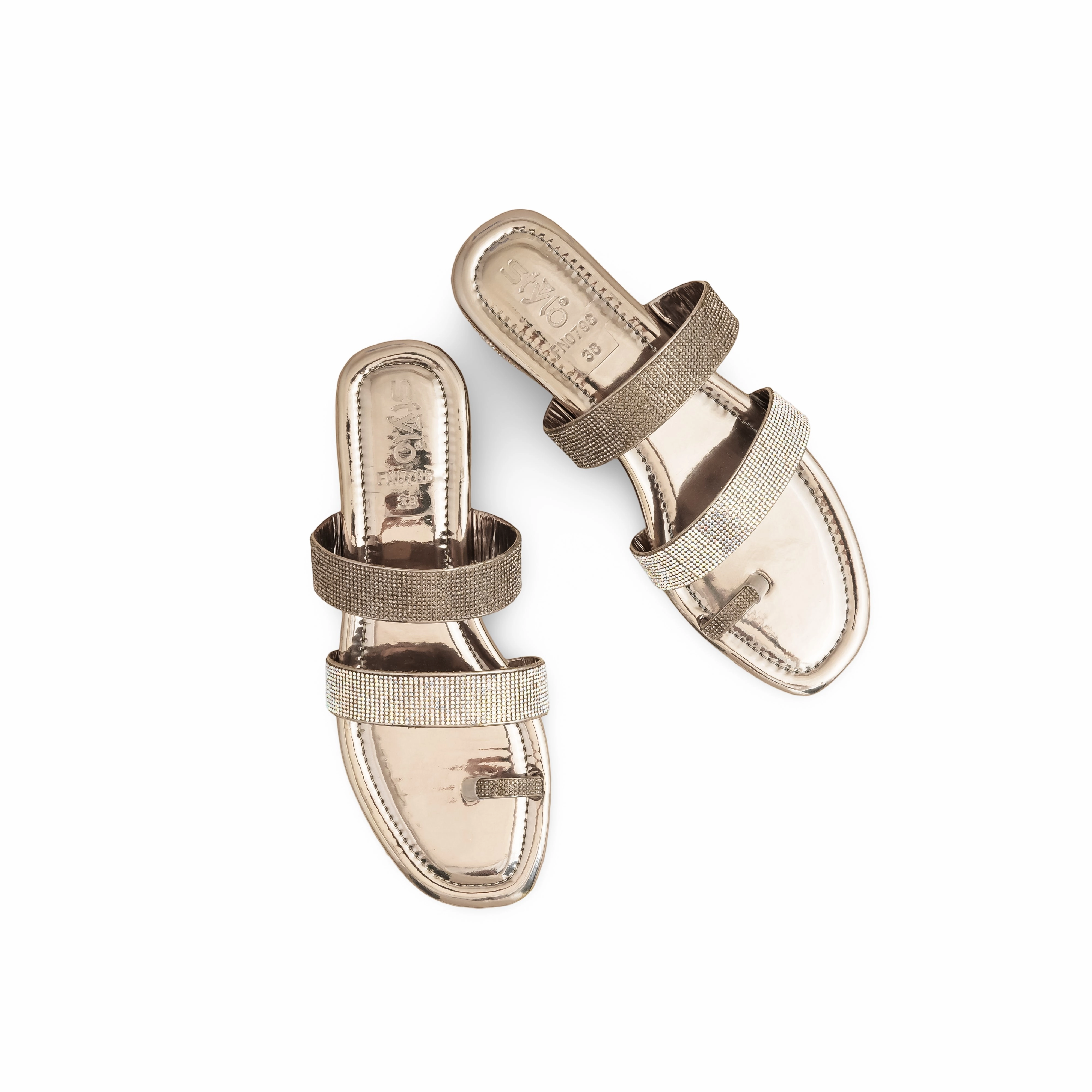 Grey Fancy Chappal For Women FN0798 Sandals Montego Bay Overwater Bungalows