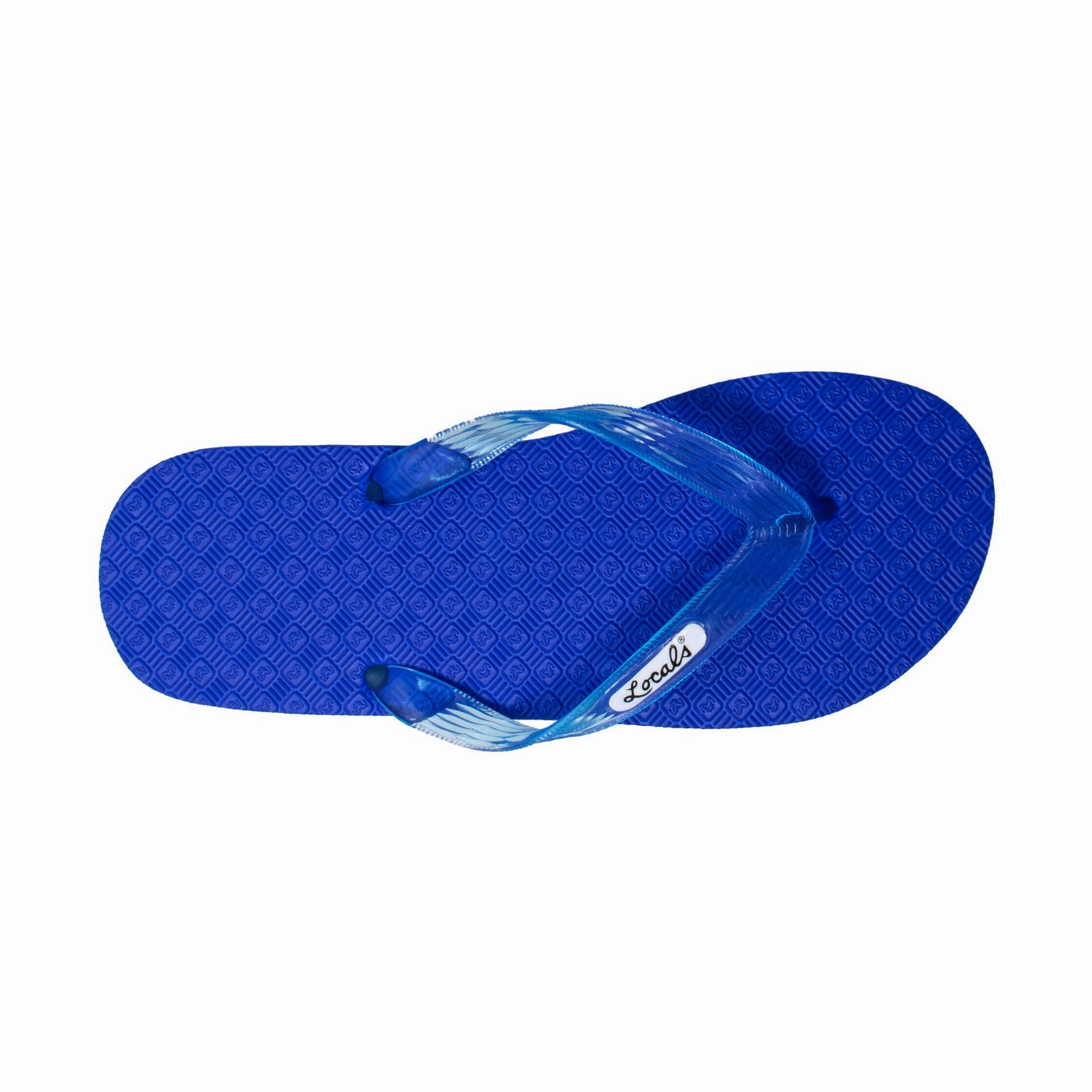 Yoga Toe Separator Flip Flops Blue Platform Men's Translucent Turquoise Strap Slippah