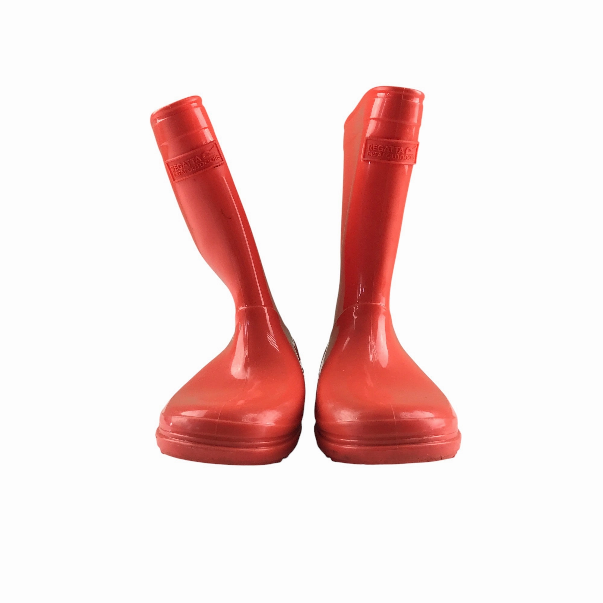 Stripper Boots Regatta Wellie boots shoe size 1 plain orange calf height