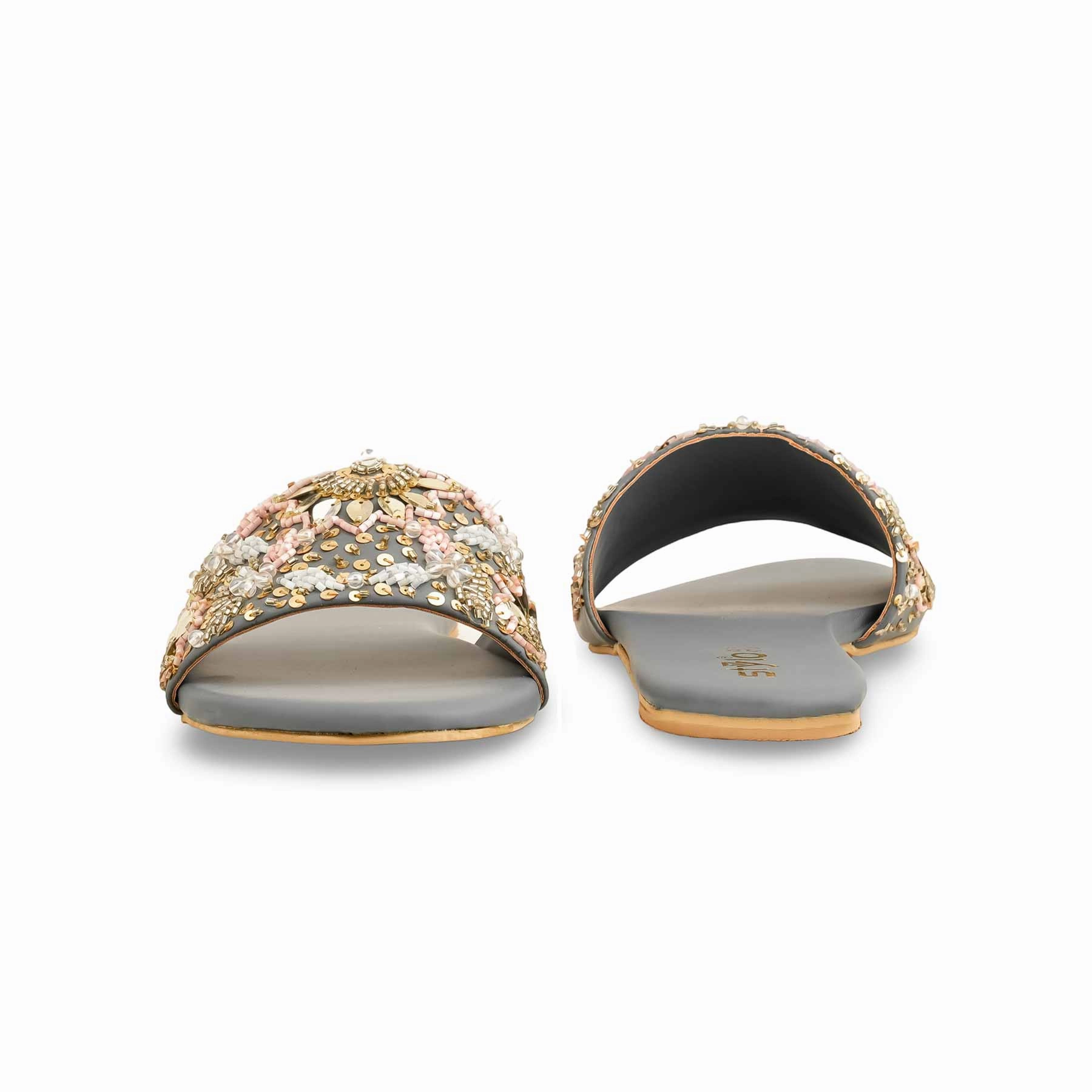 Trail Shoes For Feet Grey Fancy Women Slipper EC0219