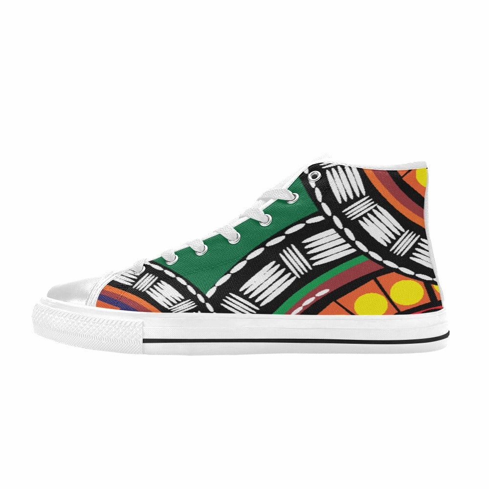Xhilaration High Heels Tribal Women's Classic High Top Canvas Shoes (Model 017)