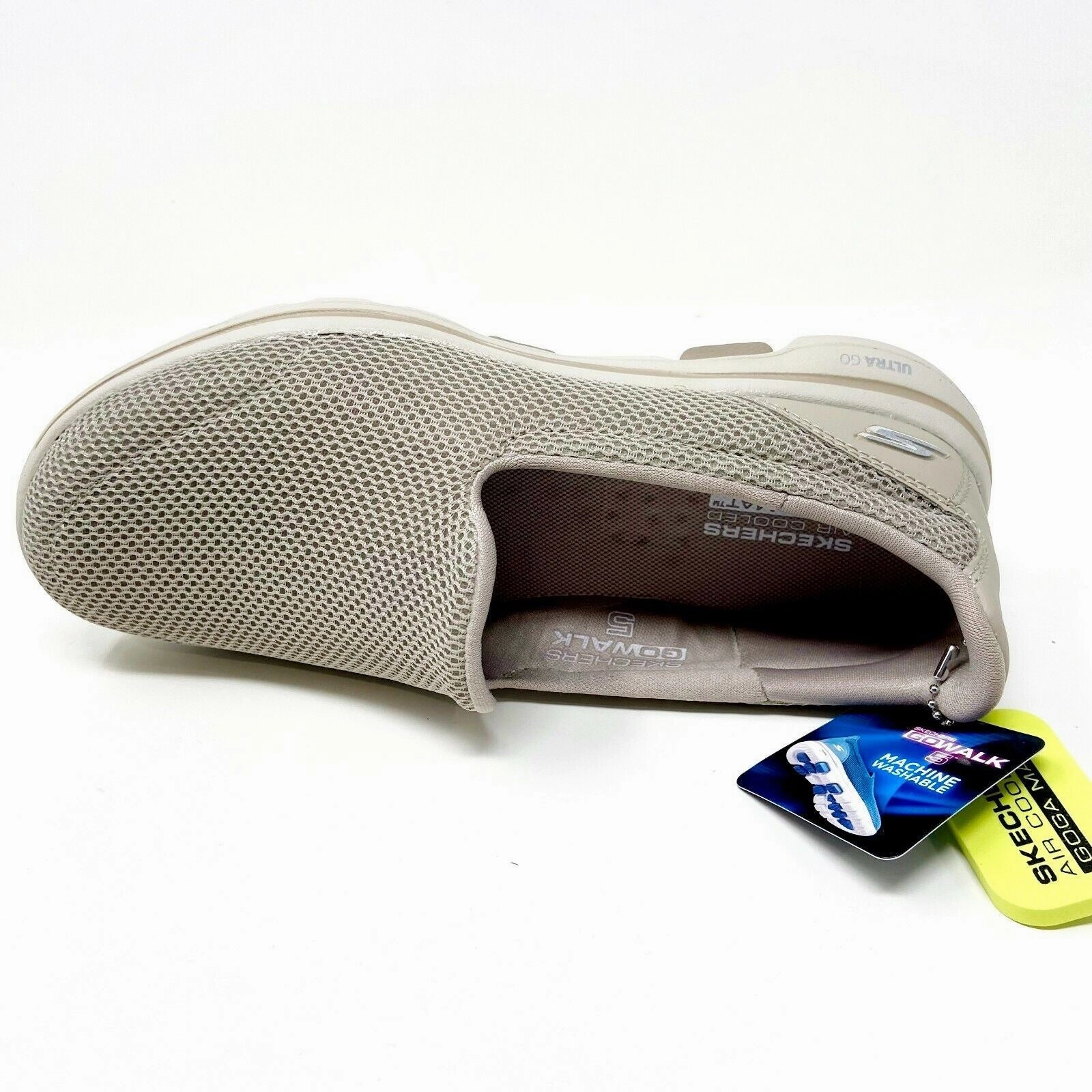 Skechers Go Walk 5 Taupe Womens Wide Width Slip On Shoes Water Walking