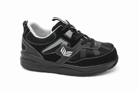 MT. Emey MTS16 Black - Kids Extra Depth  Athletic Walking Shoes with Laces For Big  Best Walking