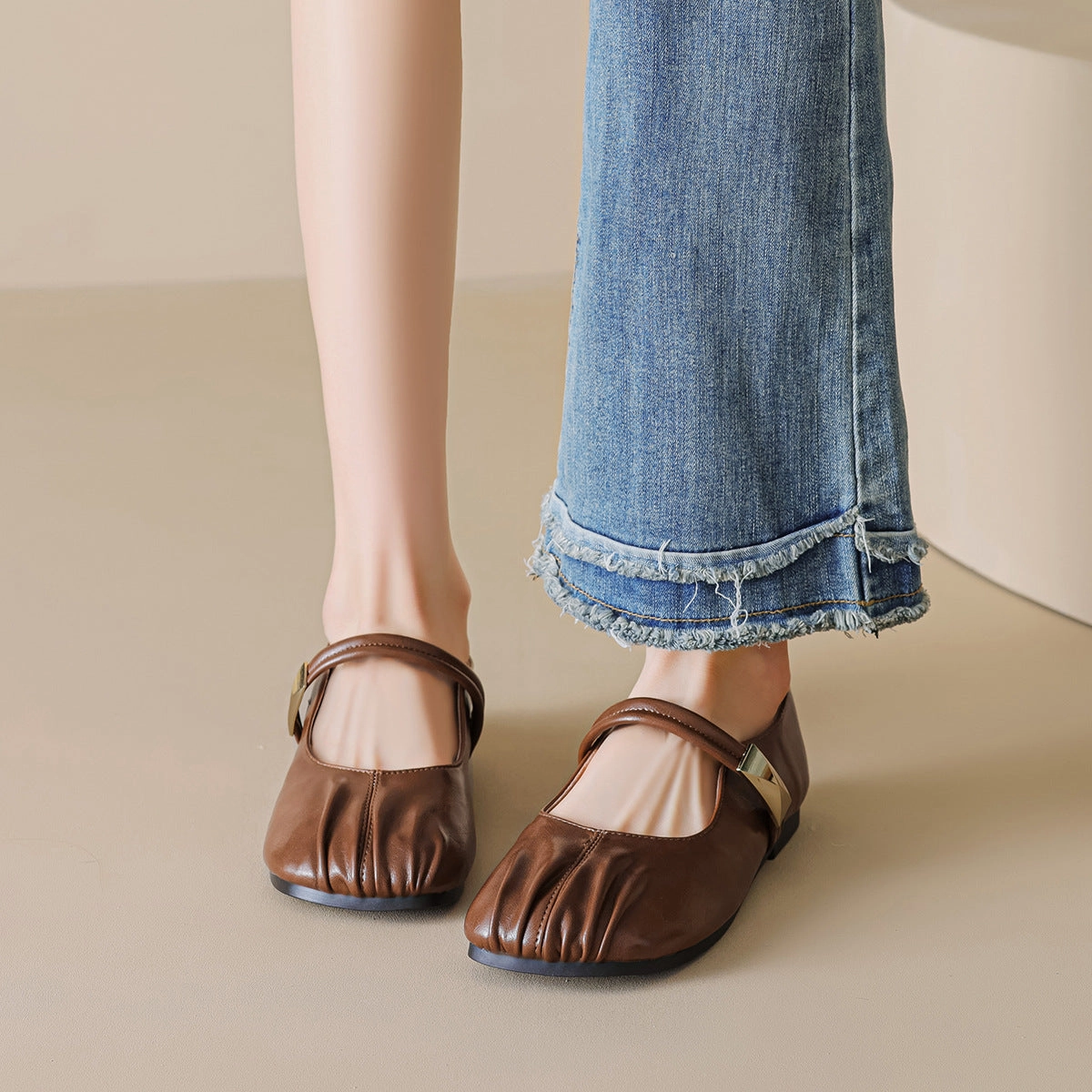 Women's Minimalist Comfort Mary Jane Casual Flats Daily Use Casual Shoes