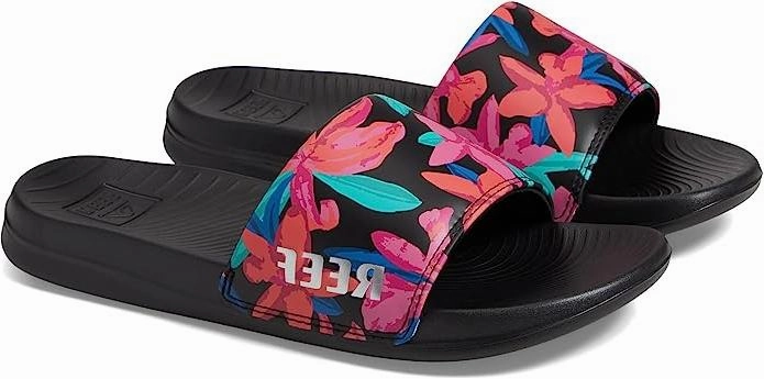 Soft Sole Moccasin Slippers Reef Women's One Slide Tropicana  Comfortable, Waterproof, Slip-On Sandals