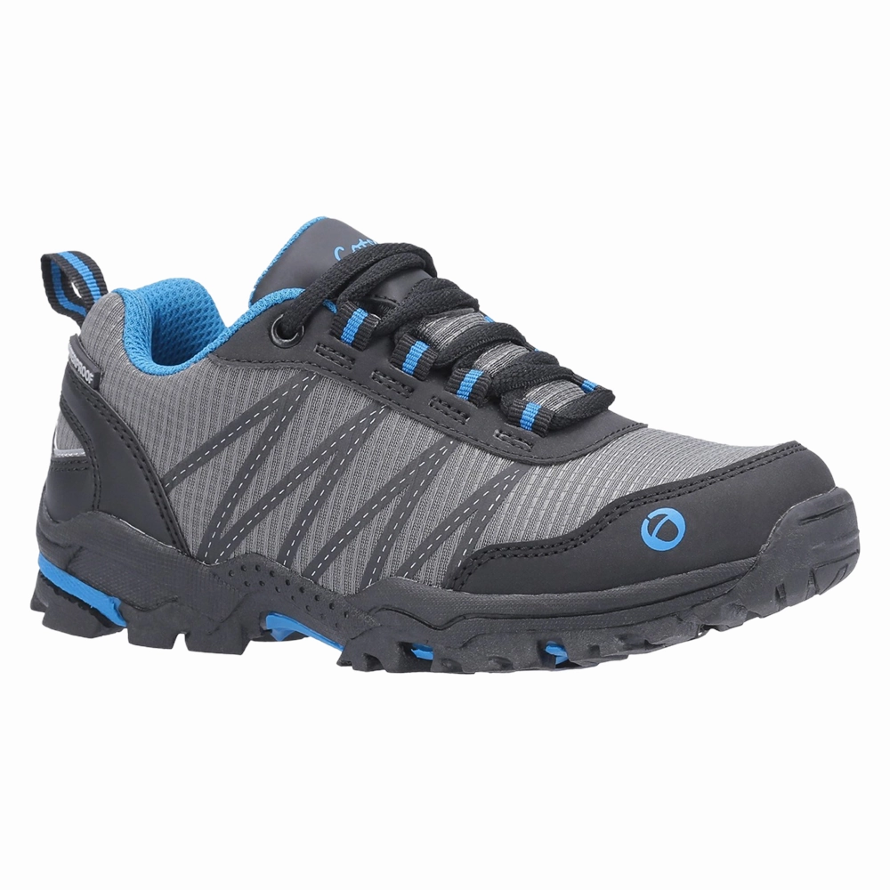 Walk Hero Kids Littledean Hiking Waterproof Shoes Blue/Grey