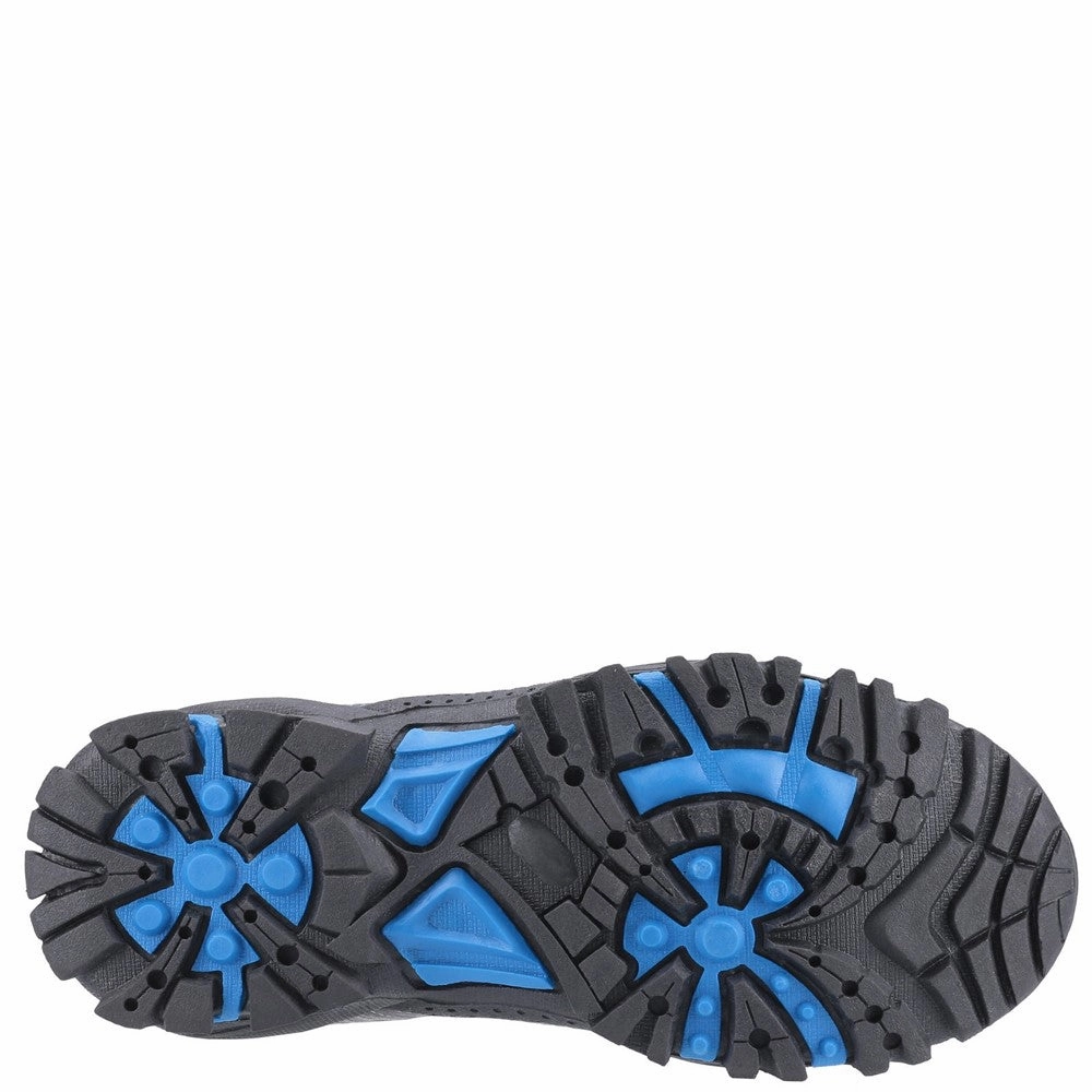 Kids Littledean Hiking Waterproof Shoes Blue/Grey Minimalist Walking Shoes