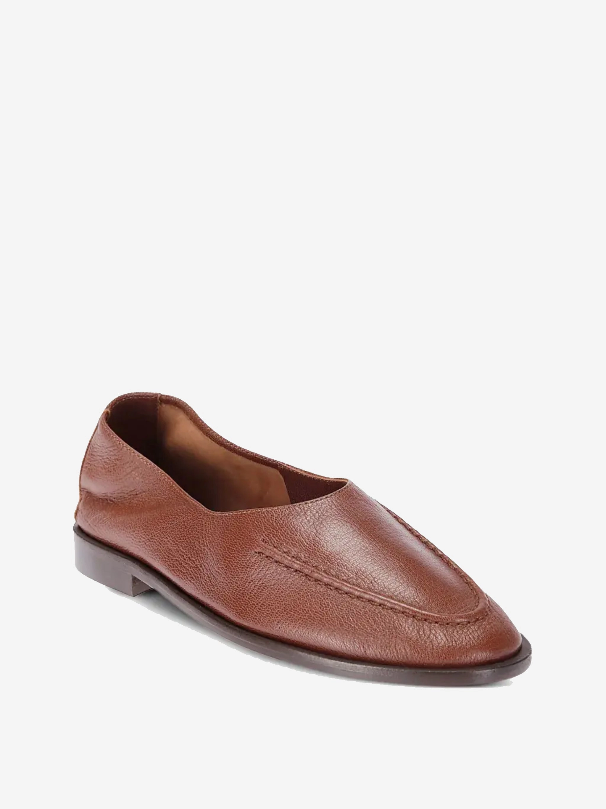 HEREU - Women High Cut Deconstructed Loafer With Thick Sole American Flag High Heels