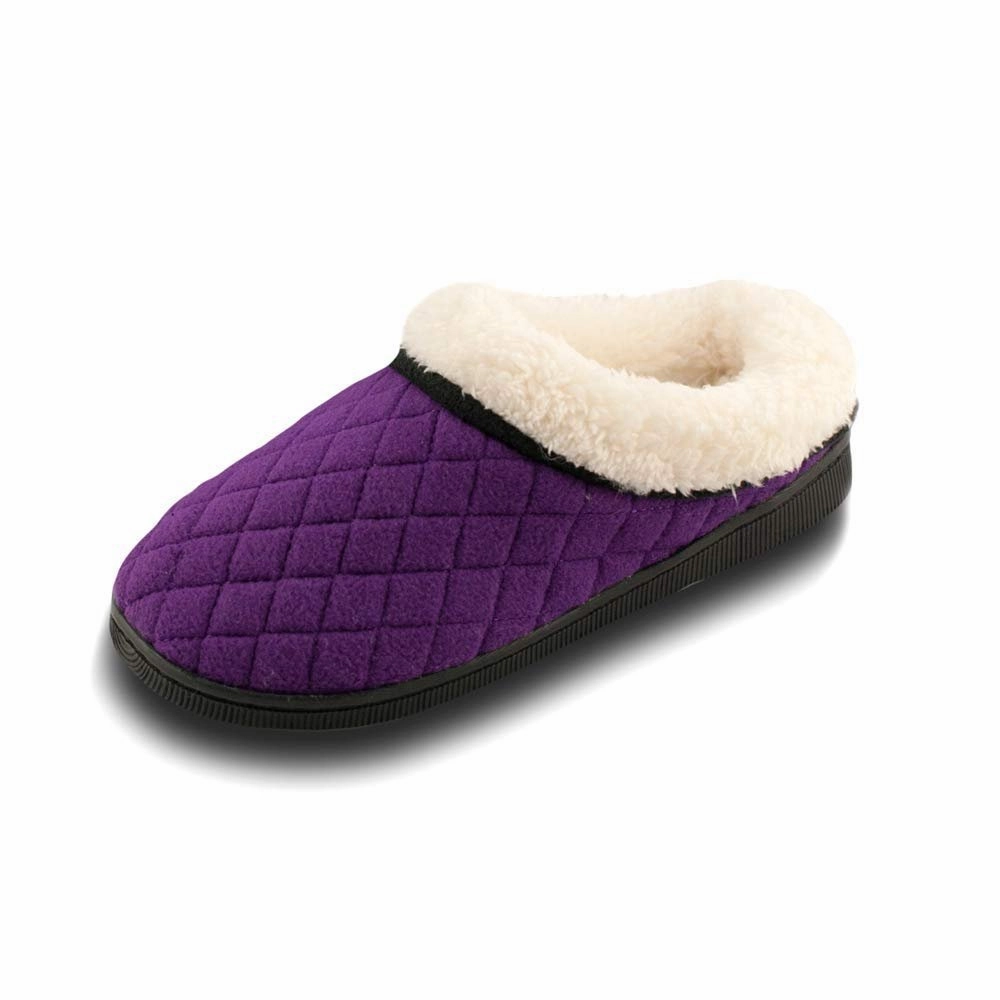 Bedrukte Slippers Pupeez Girls Slipper Cozy Comfort Warm Quilted Fleece Clog House Shoe