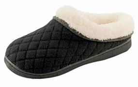 V Logo Slides Pupeez Girls Slipper Cozy Comfort Warm Quilted Fleece Clog House Shoe