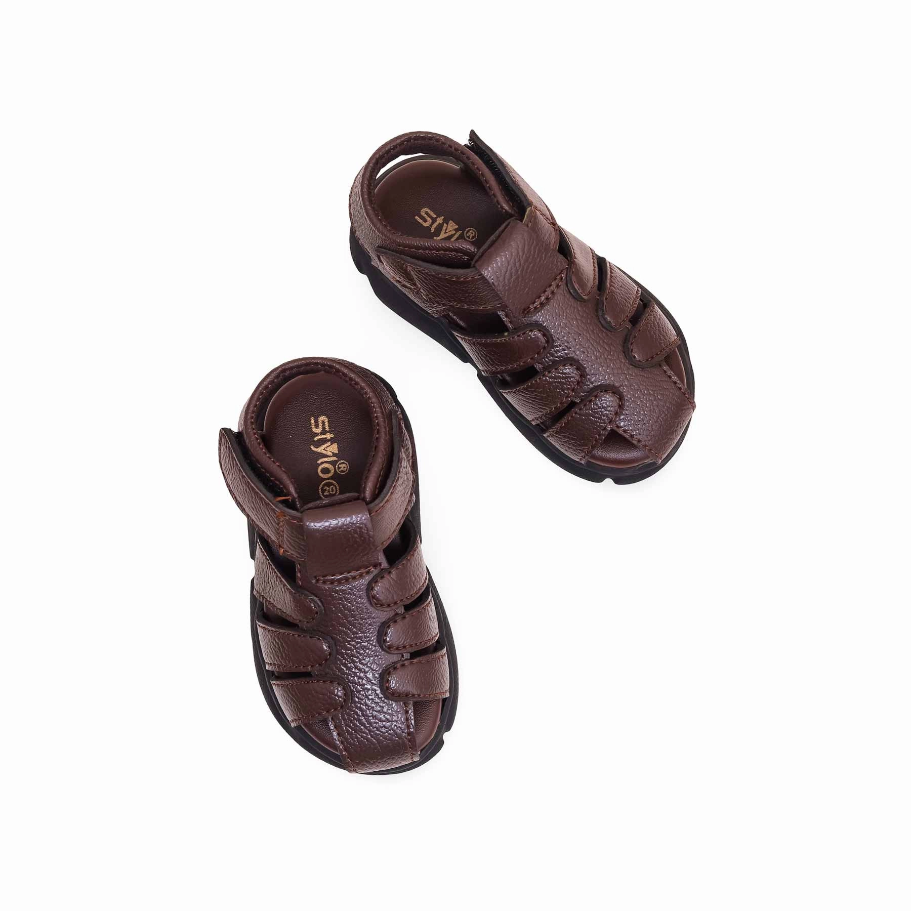 Andiamo Sandals Boys Brown Formal Sandal KD9998