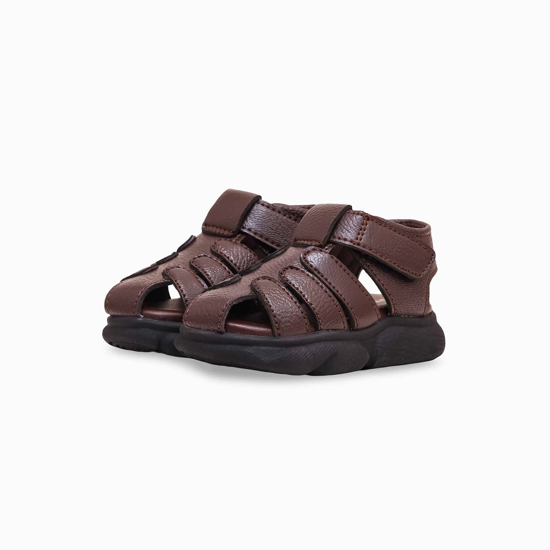 Boys Brown Formal Sandal KD9998 Sandals Thongs