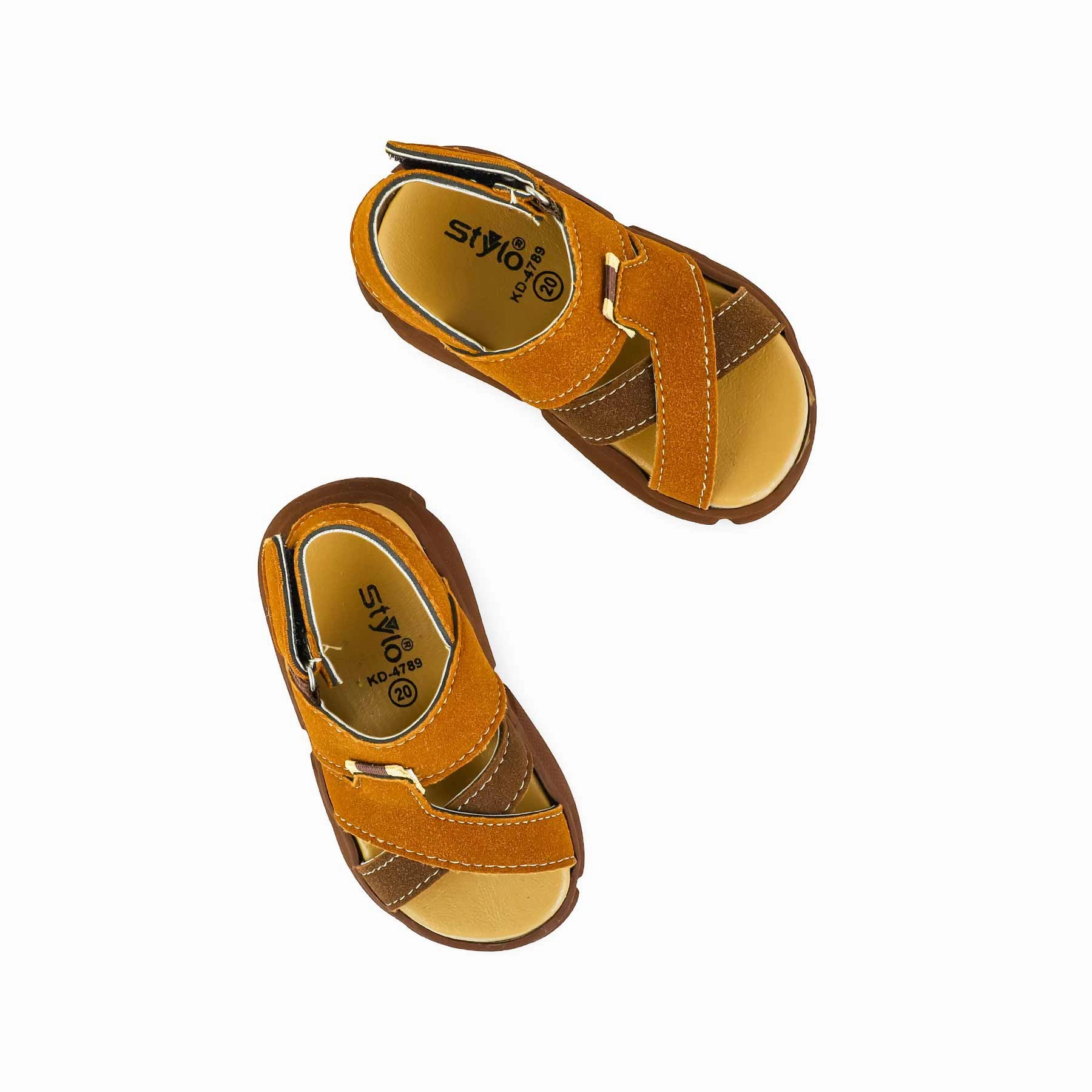 Toe Ring Sandals Boys Brown Casual Sandal KD4789