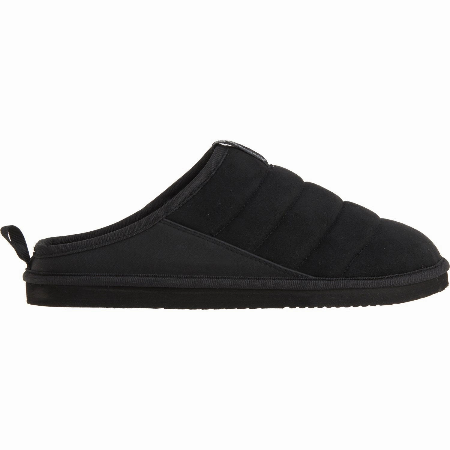 Avalanche Men's Water Resistant Faux Fur Fleece Lining Indoor or Outdoor Mule Slippers Relaxed Fit Slip On Shoes