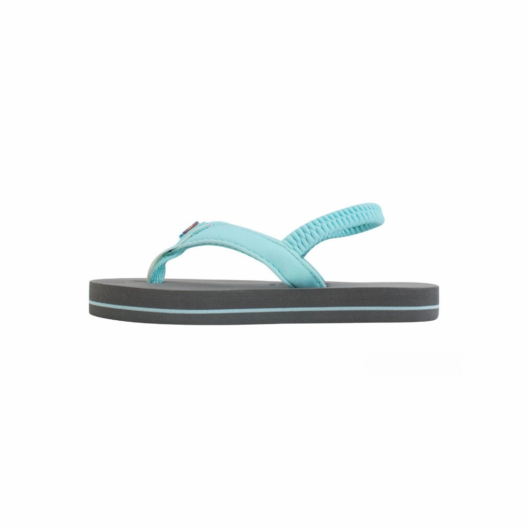 Bcbg Jelly Bow Flip Flops Rainbow Sandals Kid's Toddler - Grombow Aqua Blue Flipflop