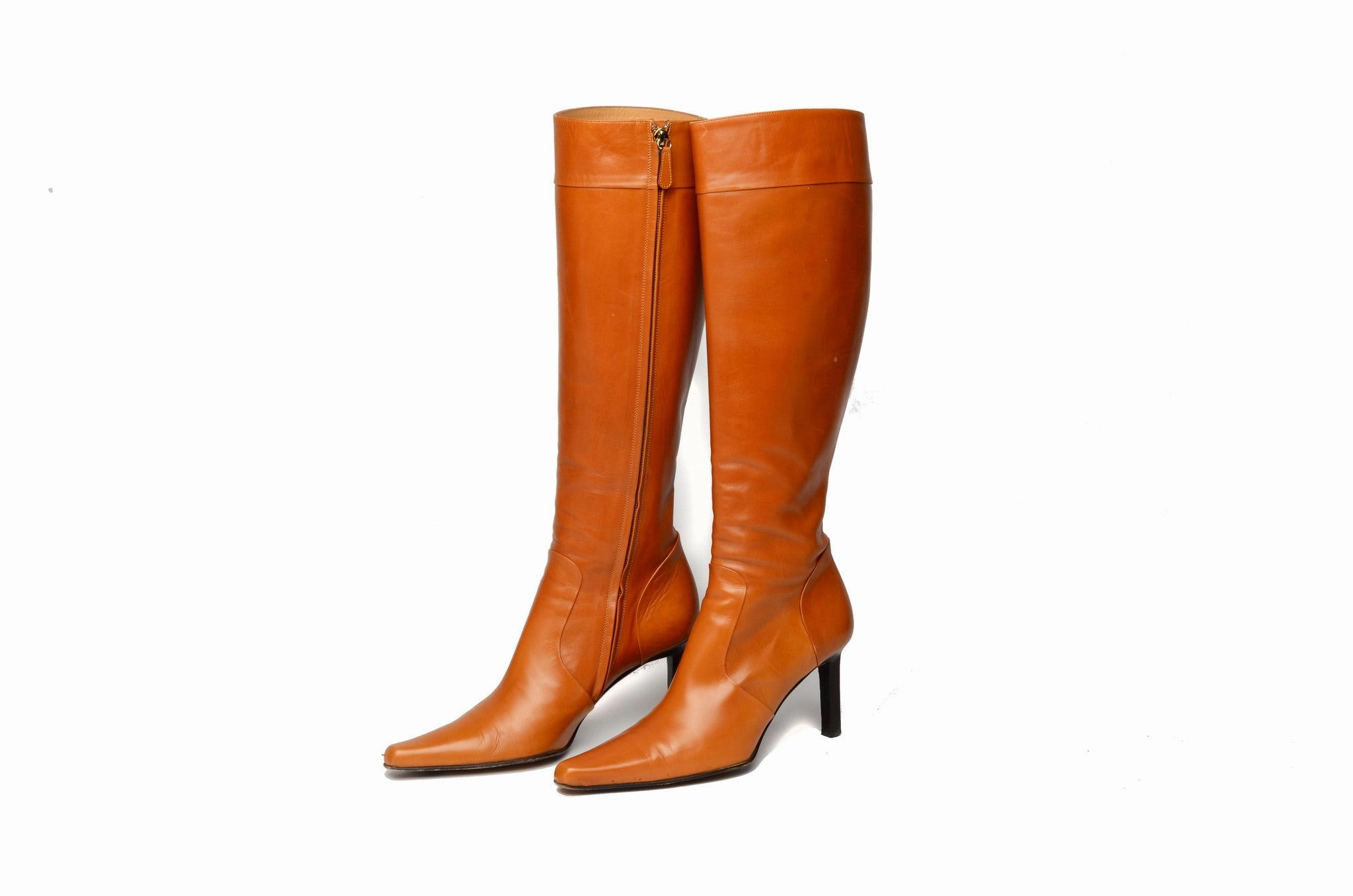 Ralph Lauren - Camel Colored Knee High Boots - US 7 1/2 Boots In Style