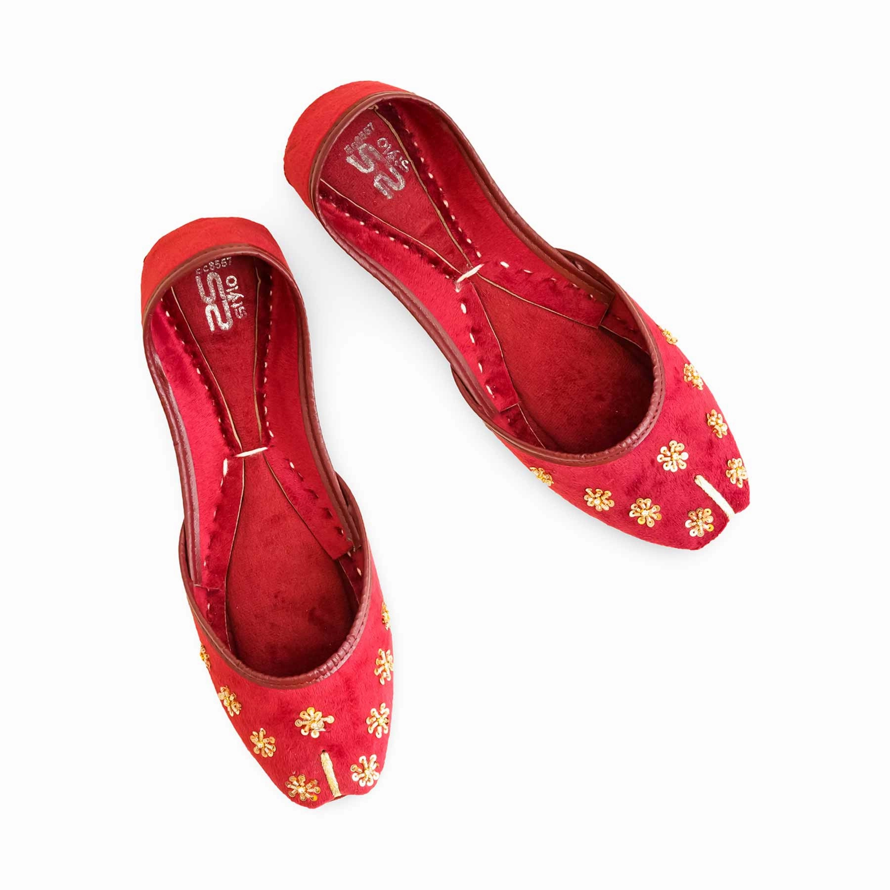 Red Formal Women Khusa EC8557 Shoes For With Feet