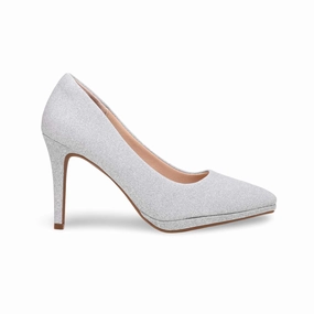 Silver Court Shoes WN7439 Heel Tips For Shoes