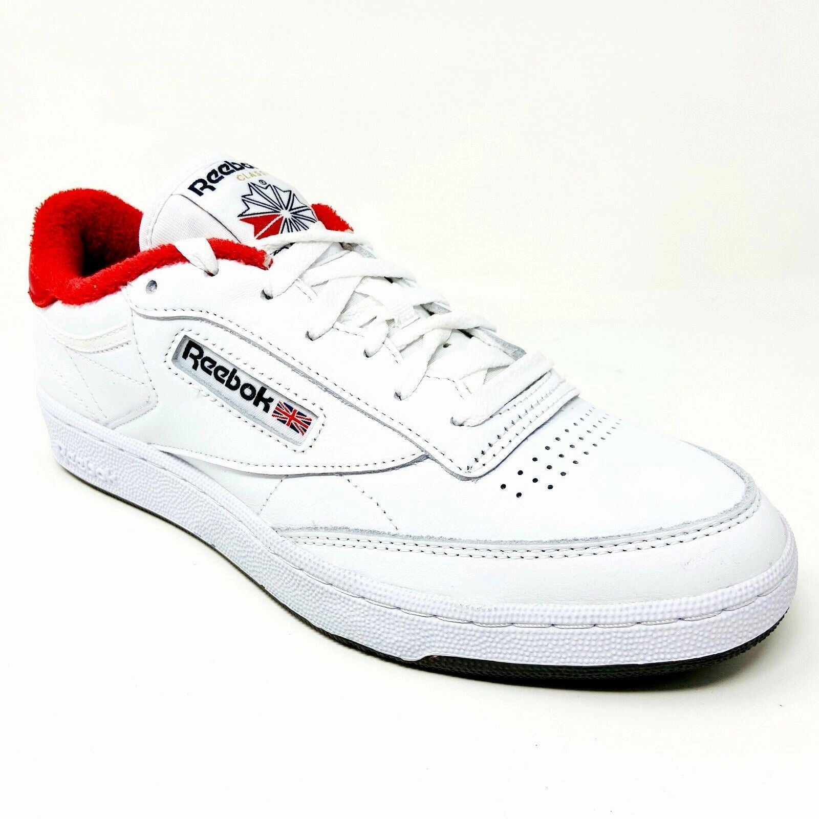 Reebok Club C 85 Eric Emanuel White Red Mens Shoes Casual Sneakers FY3412 Business Casual Shoes Good For Walking