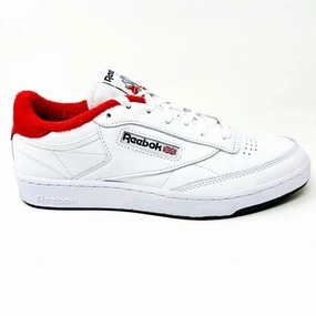 Reebok Club C 85 Eric Emanuel White Red Mens Shoes Casual Sneakers FY3412 Simple Casual Shoes
