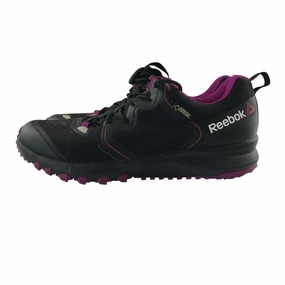 Soft Walking Shoes Reebok Gore-Tex trainers shoe size UK 4 black with pink detailing
