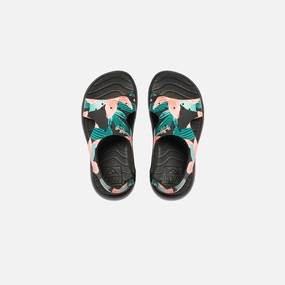Sponge Like Flip Flops Reef Kids Little Beachy Sandals - Hibiscus